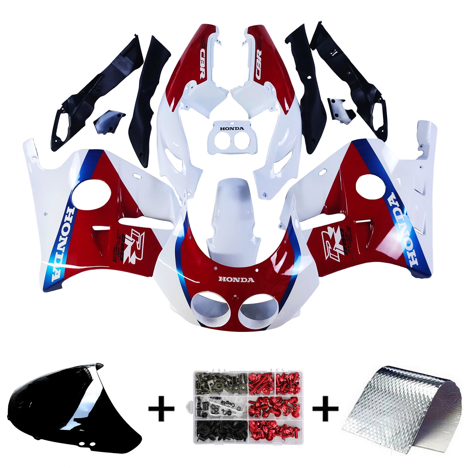 1990-1998 Honda CBR250RR MC22 Vbrizgavalni komplet plastičnega abs