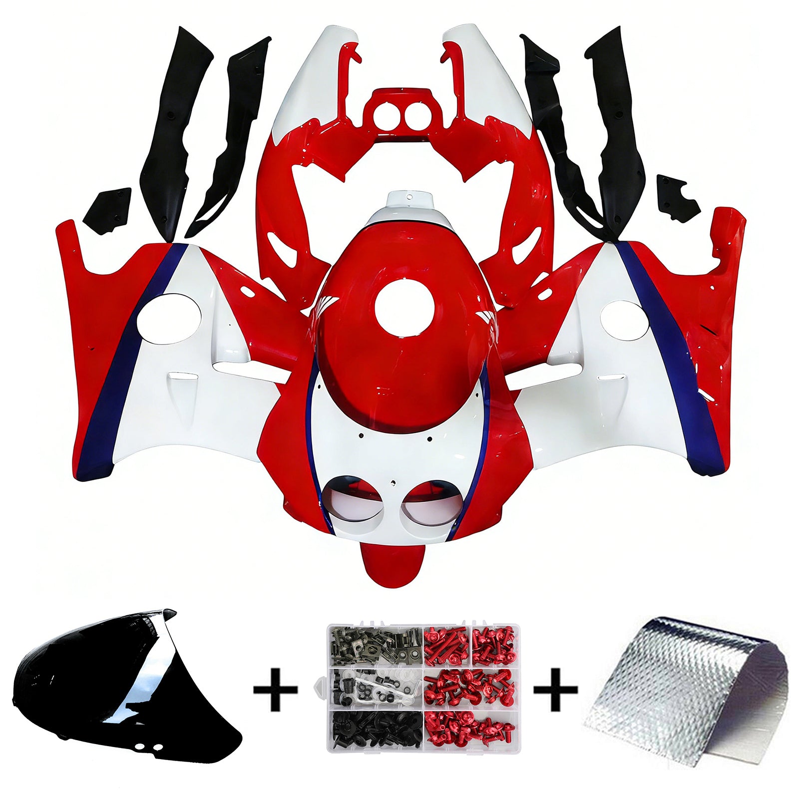 1990-1998 Honda CBR250RR MC22 injectiekuipset ABS kunststof carrosserie