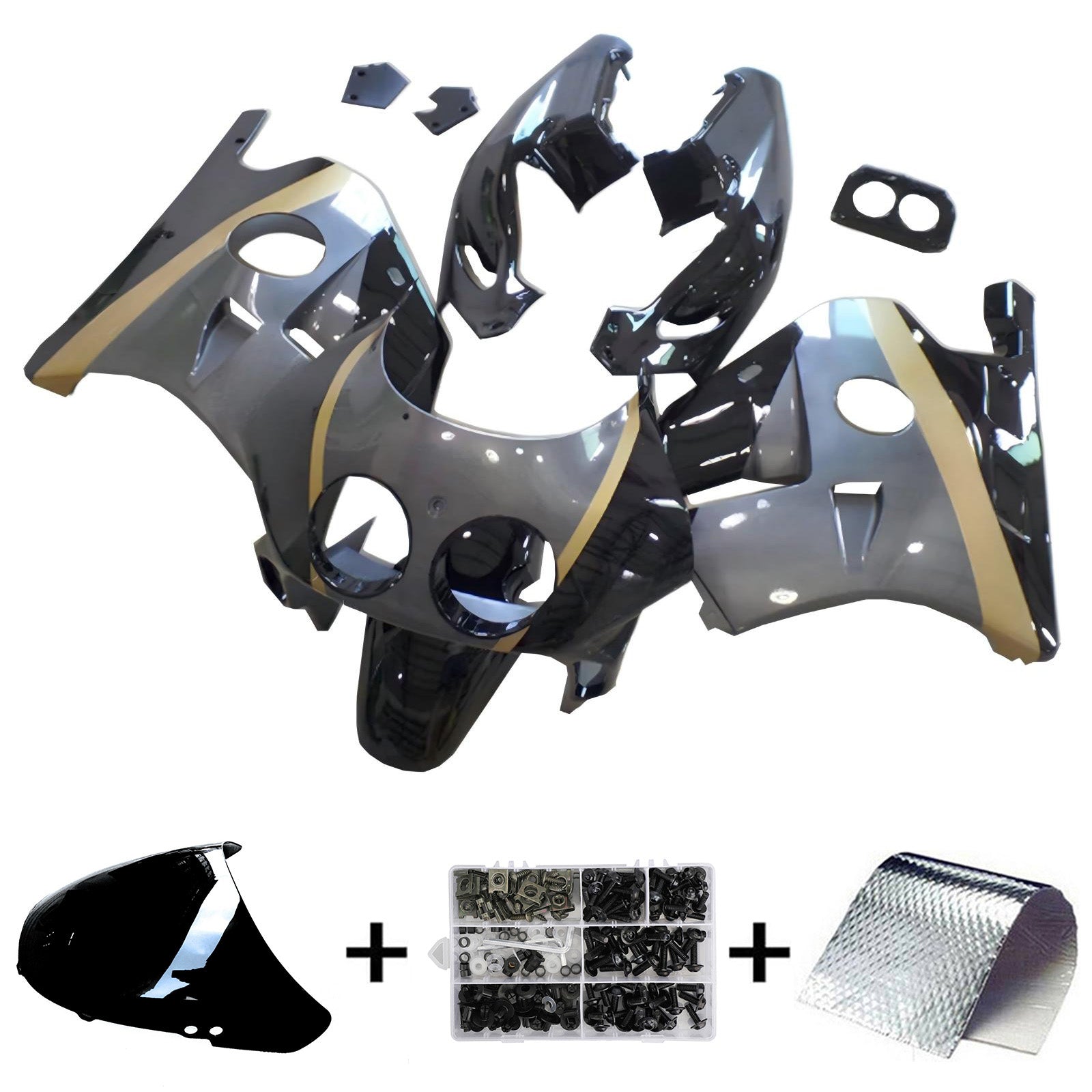 1990-1998 Honda CBR250RR MC22 Kit de carénage d'injection carrosserie plastique ABS