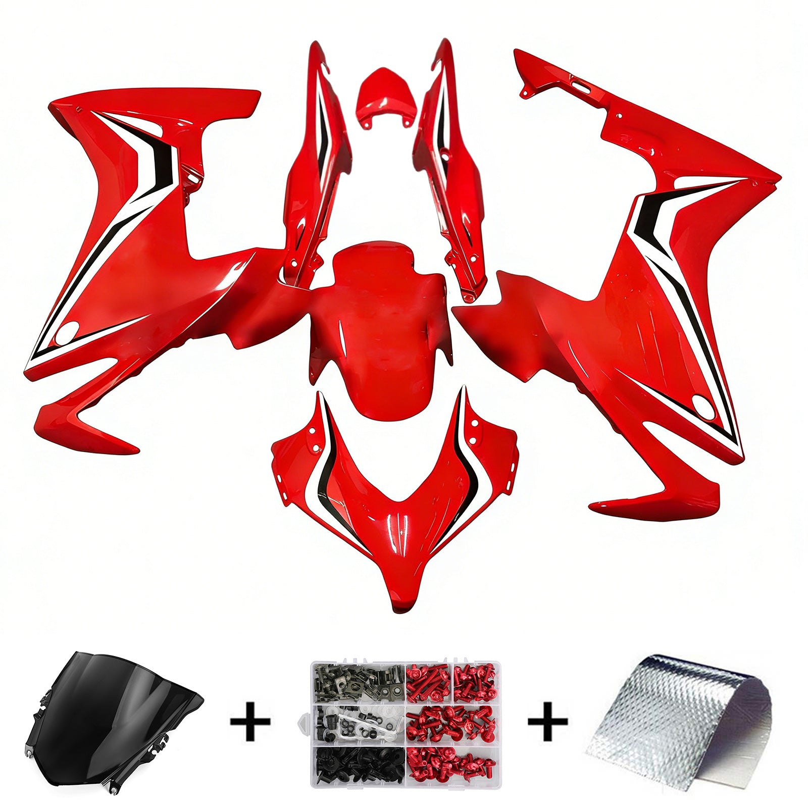 Kit de carénage d'injection Honda CBR500R 2013-2015, carrosserie en plastique ABS