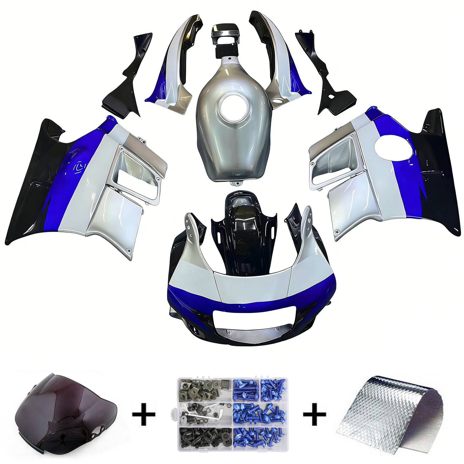 1991-1994 Honda CBR600 F2 Kit de carénage d'injection carrosserie plastique ABS