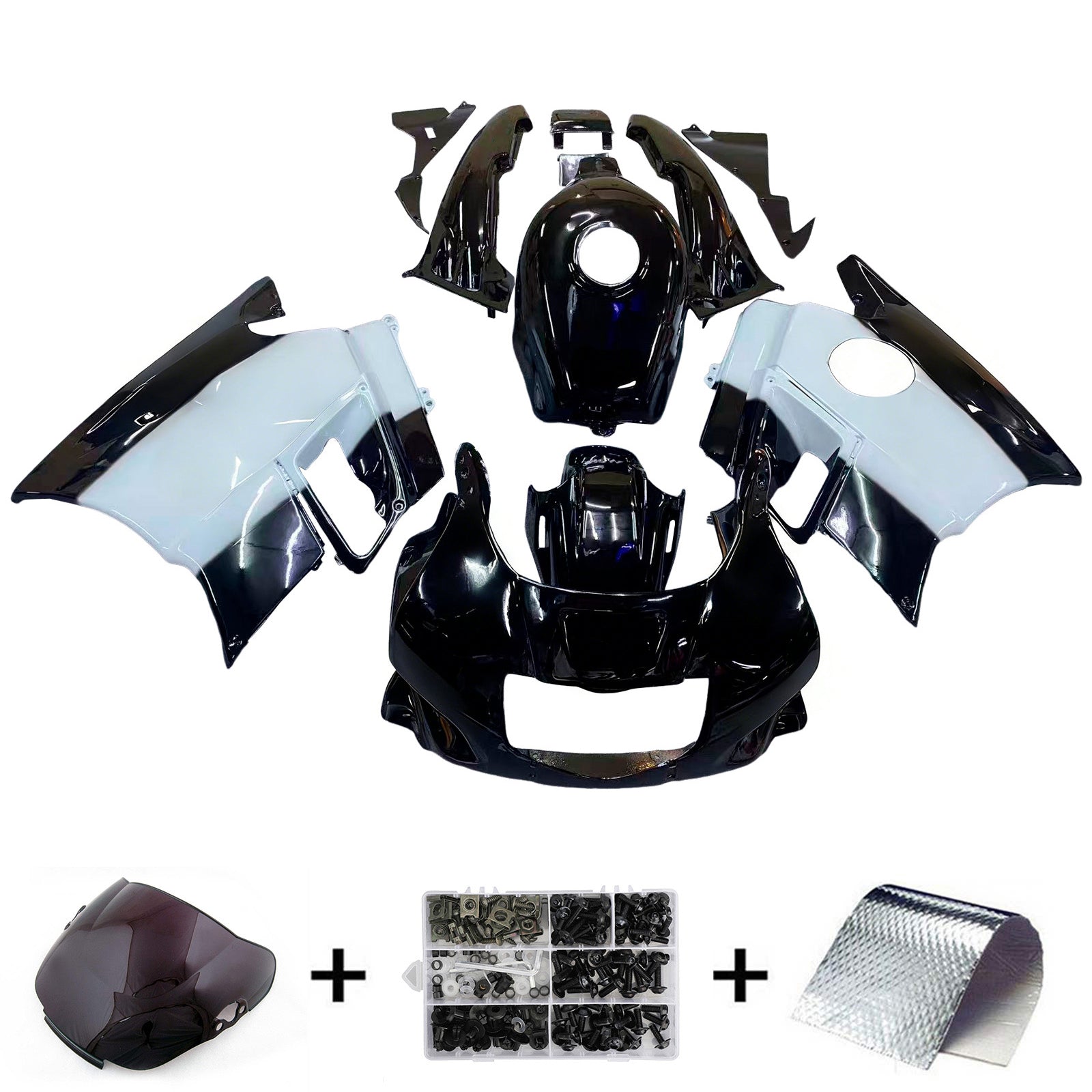 1991-1994 Honda CBR600 F2 Kit de carenado de inyección Carrocería de plástico ABS