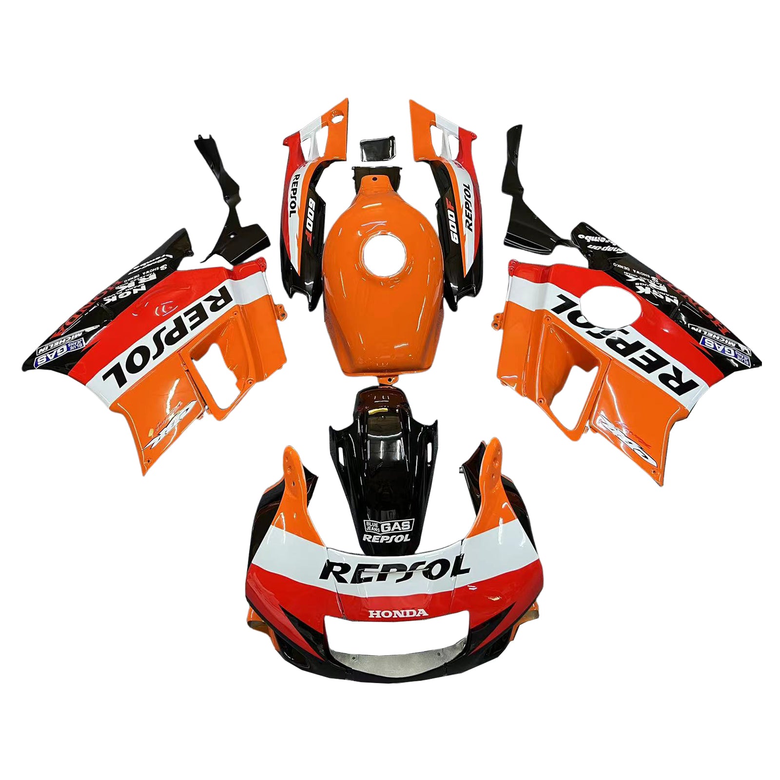 1991-1994 Honda CBR600 F2 Kit de inyección de esquina de plástico