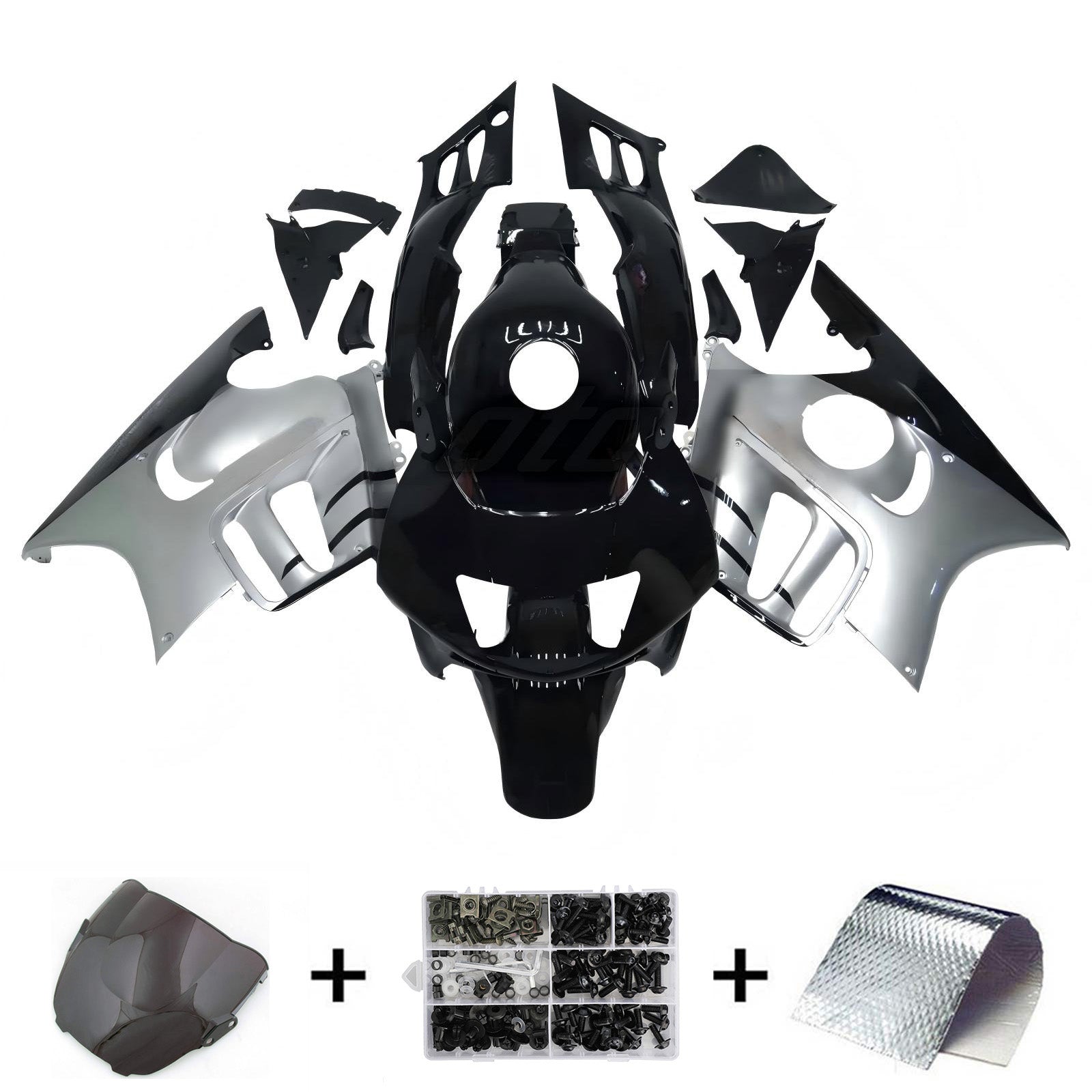 1995-1996 Honda CBR600 F3 Kit de carénage d'injection carrosserie plastique ABS