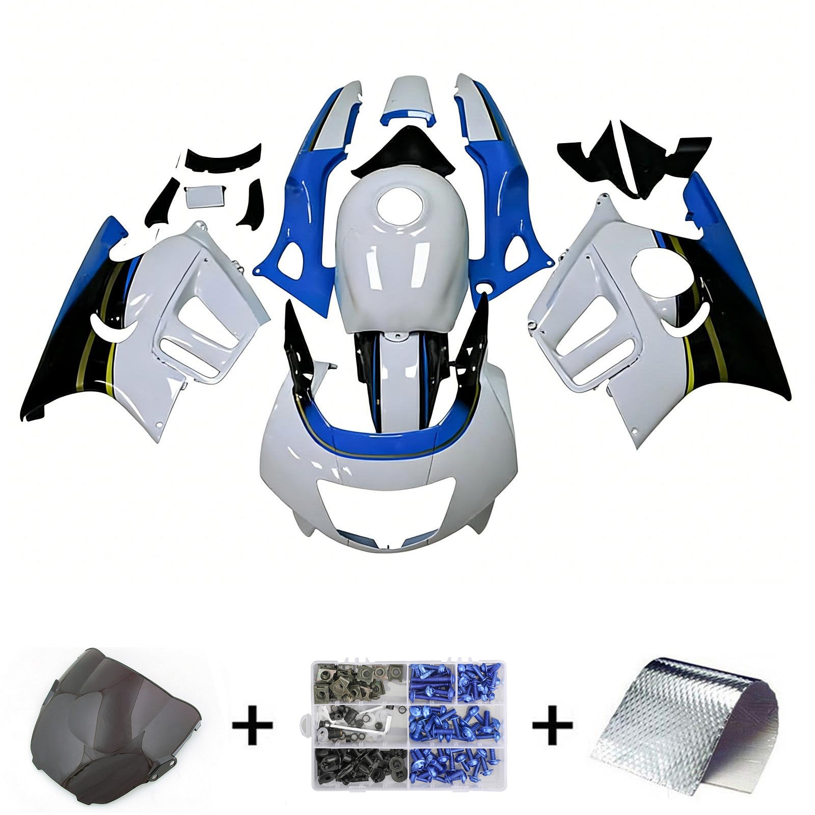 1997-1998 Honda CBR600 F3 Kit de carénage d'injection carrosserie plastique ABS