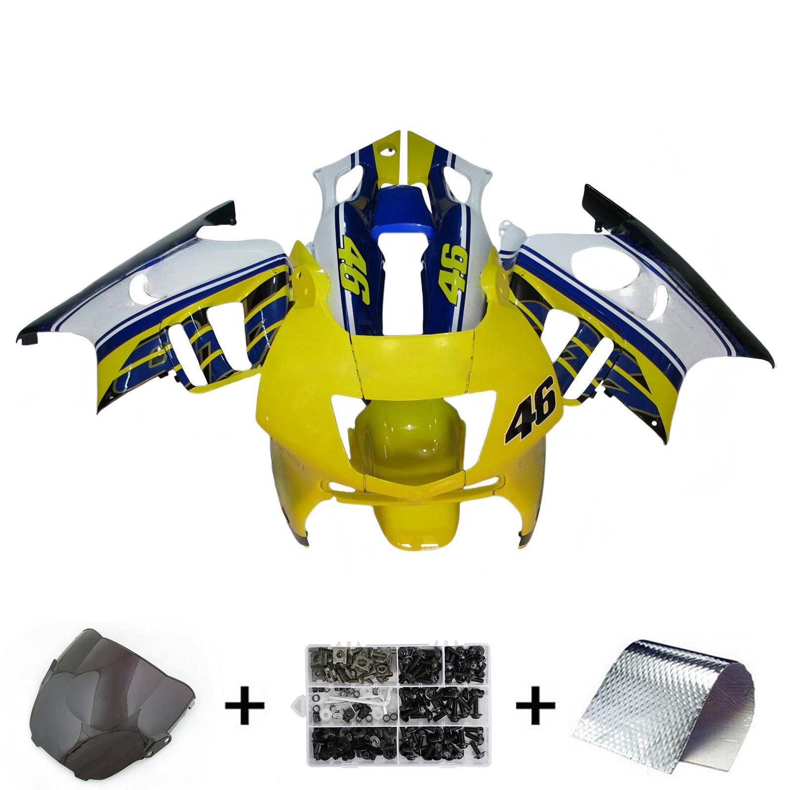 1997-1998 Honda CBR600 F3 Kit de carénage d'injection carrosserie plastique ABS
