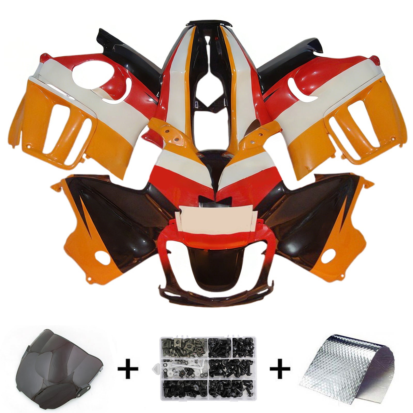 1997-1998 Zestaw owiewek wtryskowych Honda CBR600 F3 Nadwozie z tworzywa ABS
