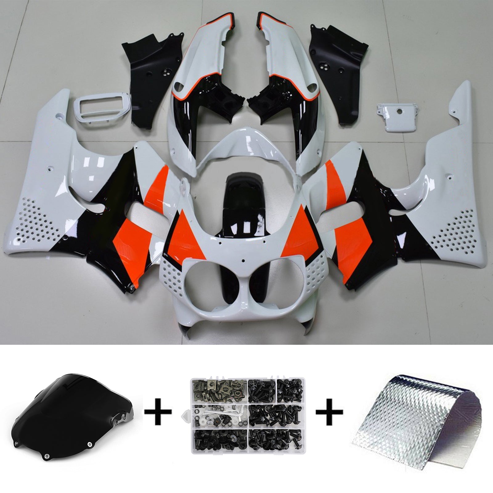 1992-1993 Honda CBR900RR 893 ABS kunststof carrosserie-injectiekuipset