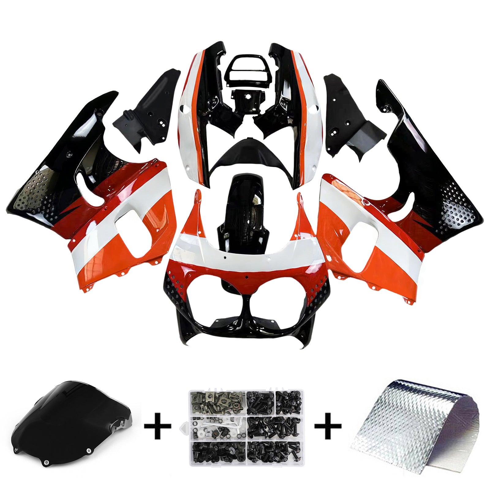 1992-1993 Honda CBR900RR 893 Abs Muovinen korin ruiskutussuojasarja