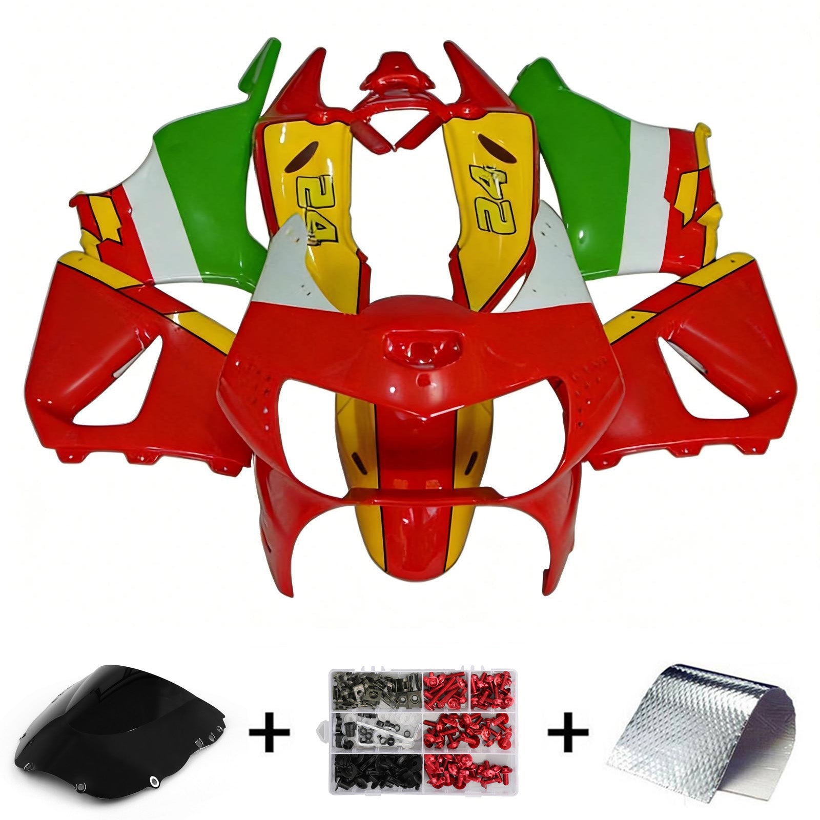 1998-1999 Honda CBR900RR 919 Kit de carénage d'injection carrosserie plastique ABS