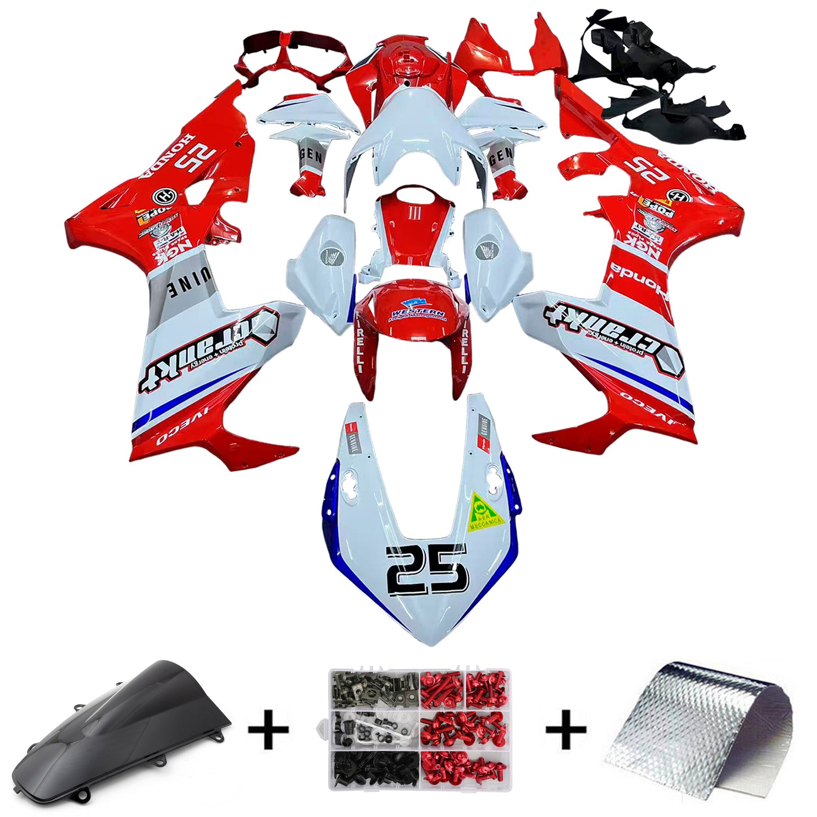 Injectiekuipset Honda CBR1000RR 2017-2025 ABS kunststof carrosserie