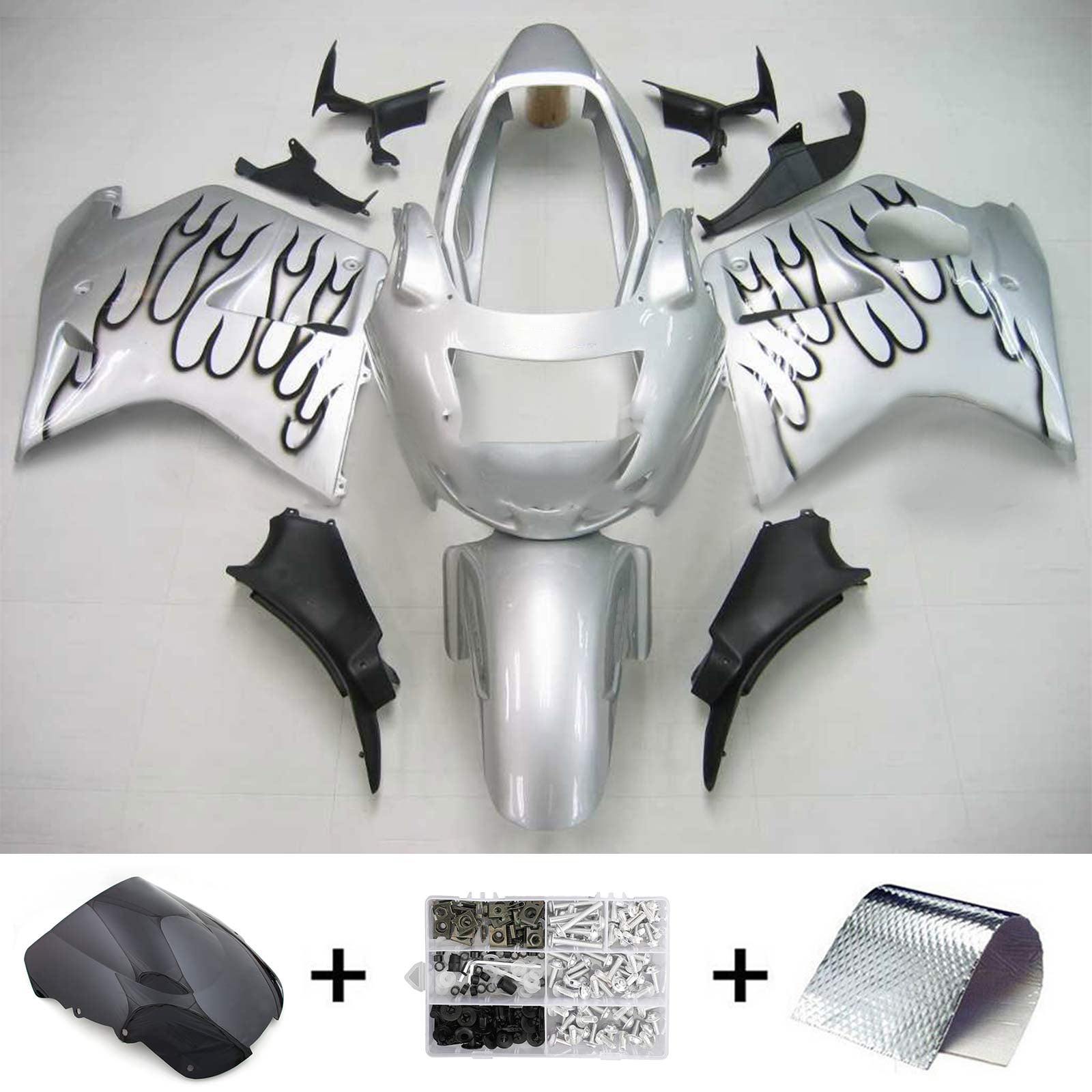 Kit de carenado Amotopart Honda CBR1100XX SuperBlackBird 1996-2007