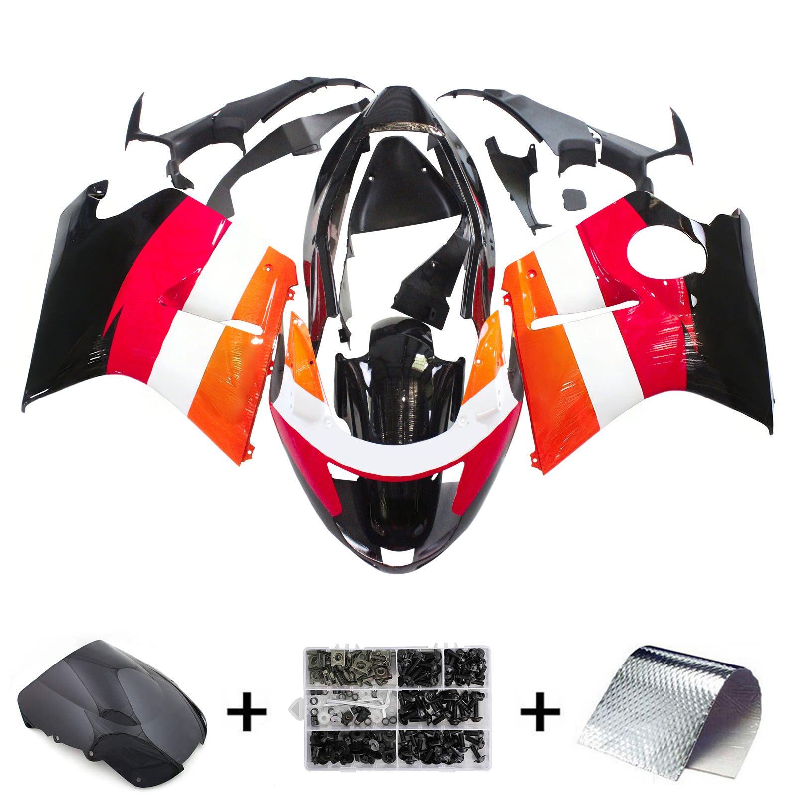 Kit carena Amotopart Honda CBR1100XX SuperBlackBird 1996-2007