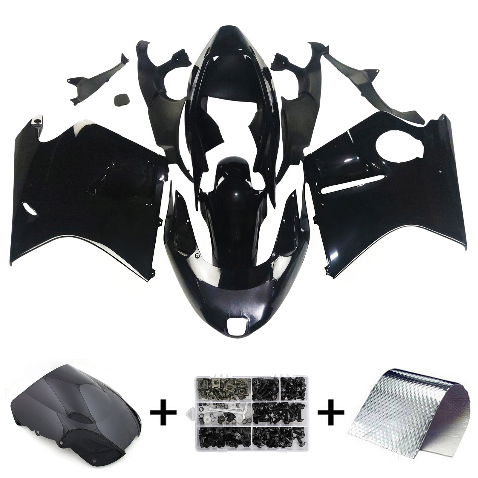 Vbrizgavanje kompleta za karoserijo ABS za Honda CBR1100XX SuperBlackbird 1996-2007