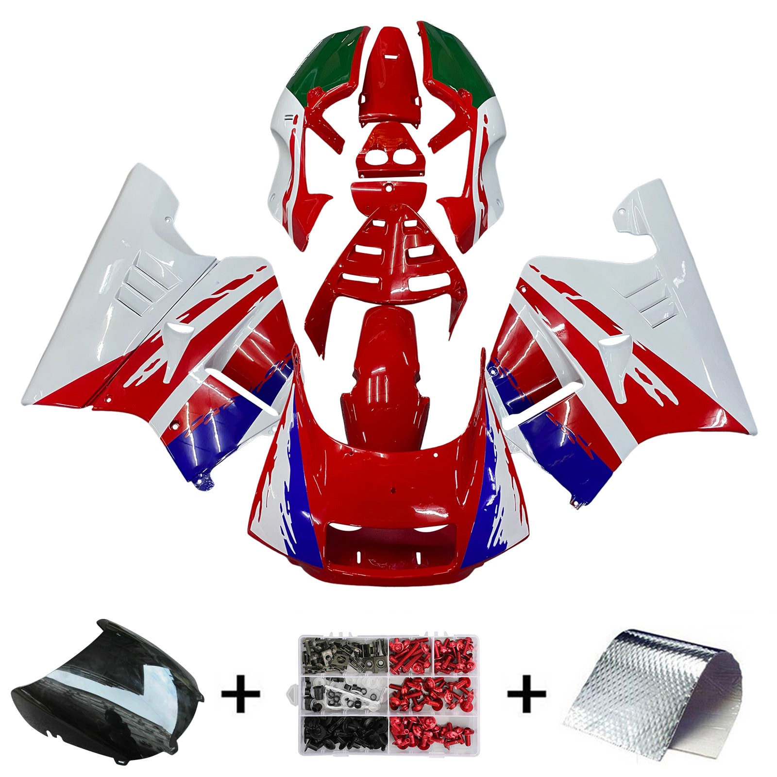 Kit de carénage Amotopart Honda NSR250 PGM-3 1990-1993