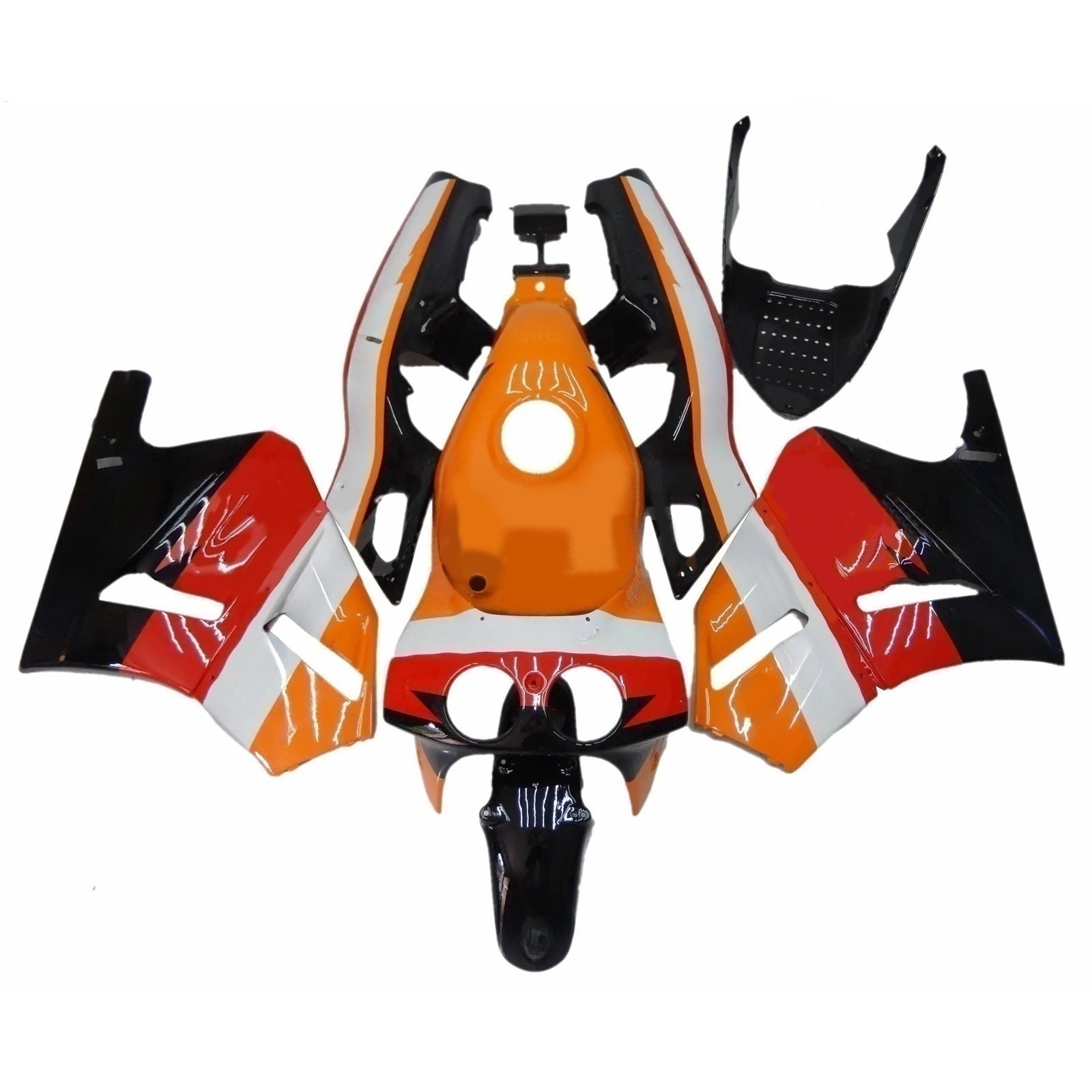 1988-1992 Honda VFR400R NC30 Kit de carénage d'injection carrosserie plastique ABS