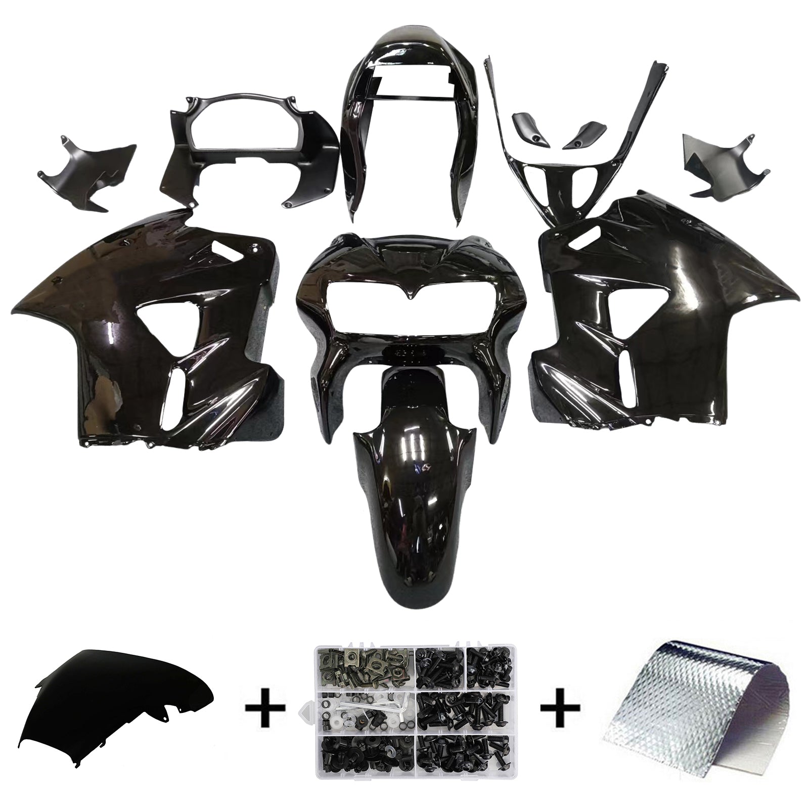 Amotopart Honda VFR800 1998-2001 ABS muovinen korin suojasarja