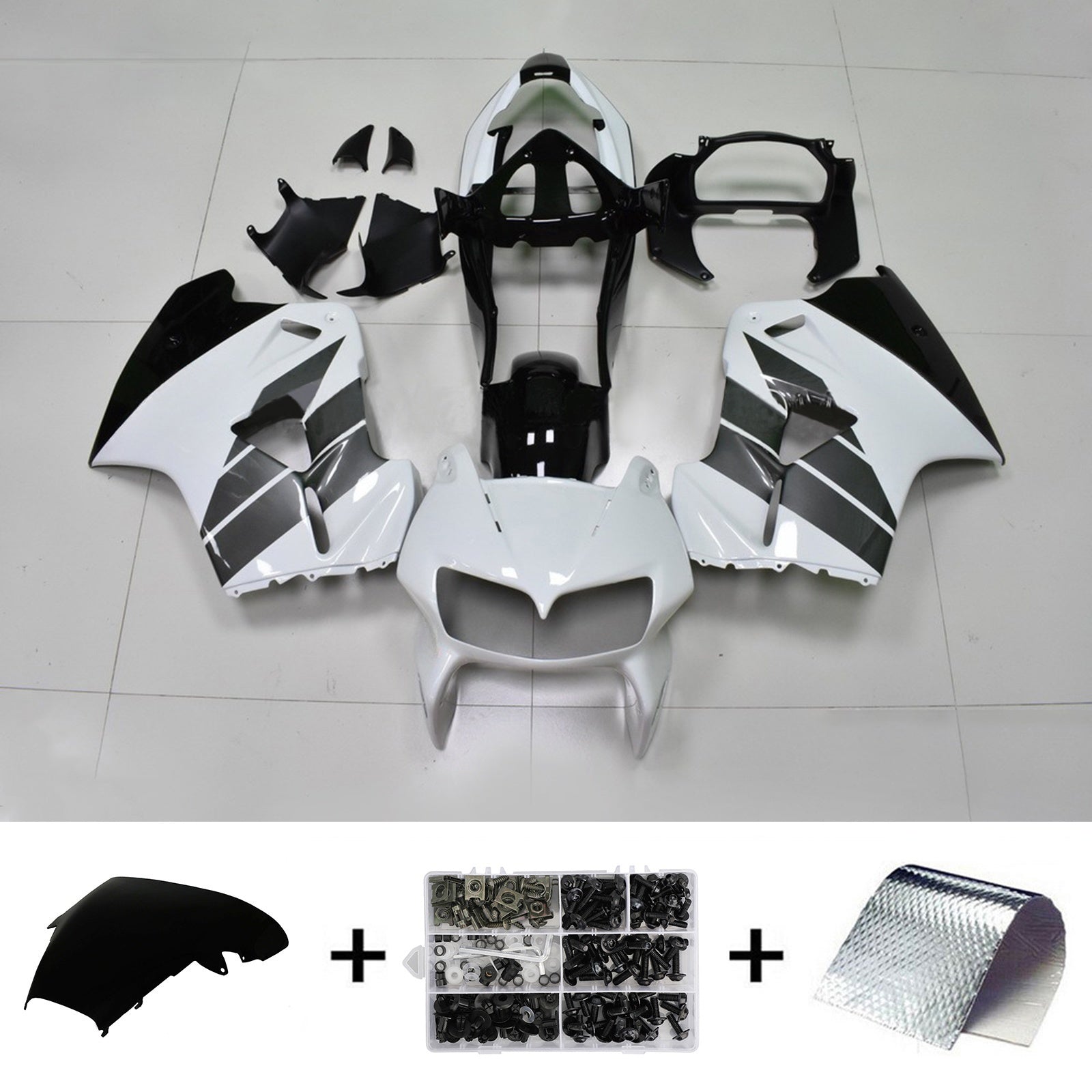 Amotopart Honda VFR800 1998-2001 ABS kunststof carrosseriekuipset