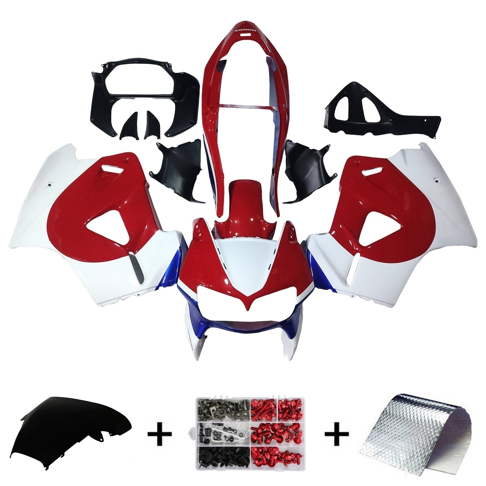 Injectiekuipset Honda VFR800 1998-2001 ABS kunststof carrosserie