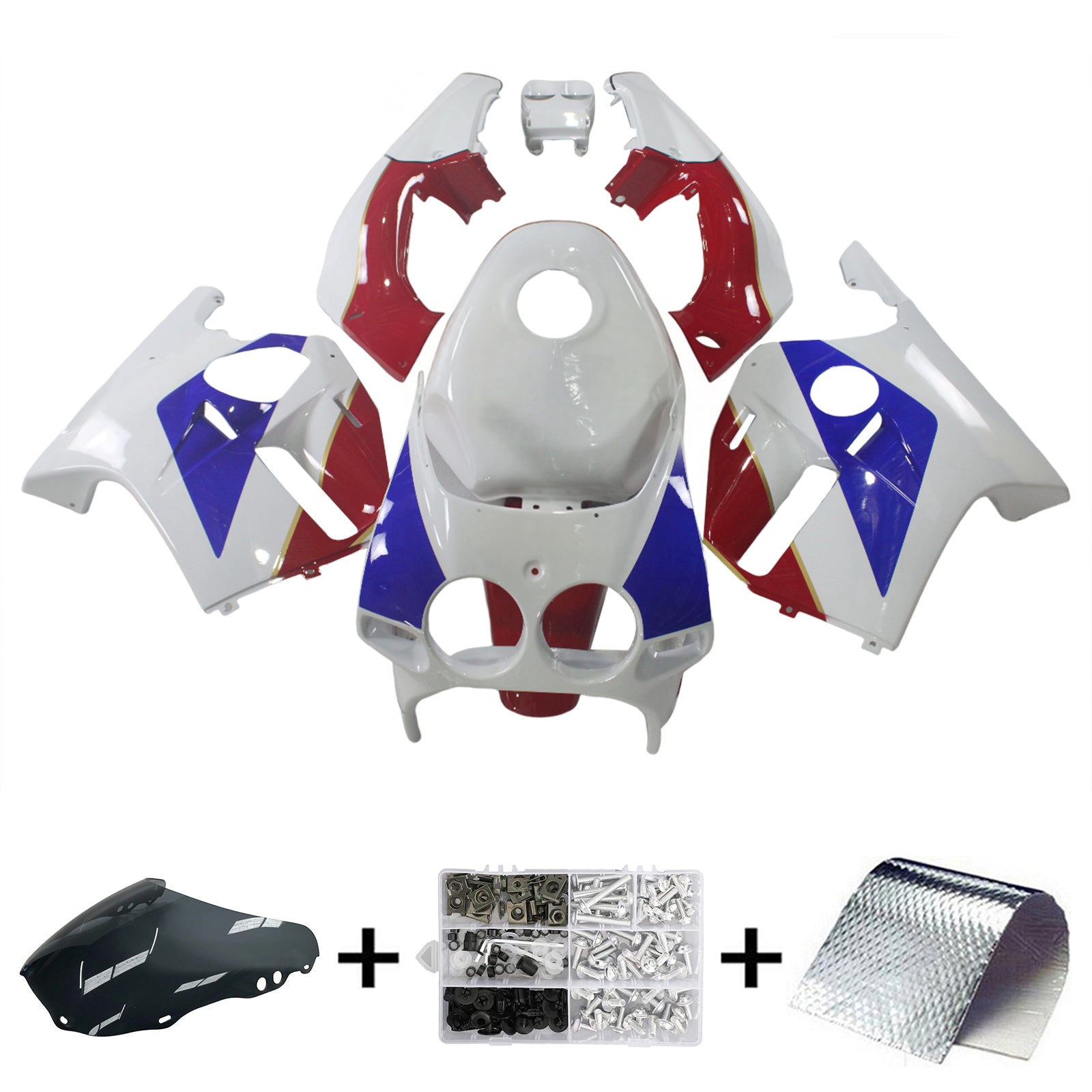 Kit de carénage d'injection Honda CBR250RR MC19 1988-1989