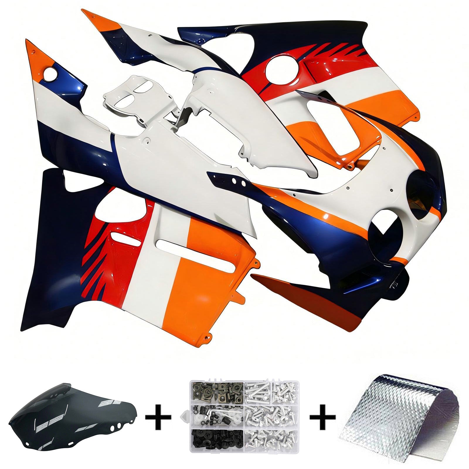Kit de carénage d'injection Honda CBR250RR MC19 1988-1989
