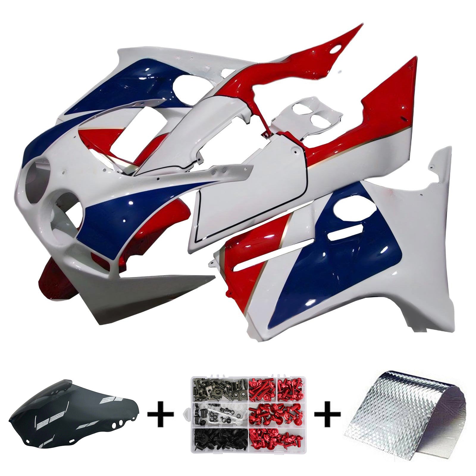 Kit de carénage d'injection Honda CBR250RR MC19 1988-1989