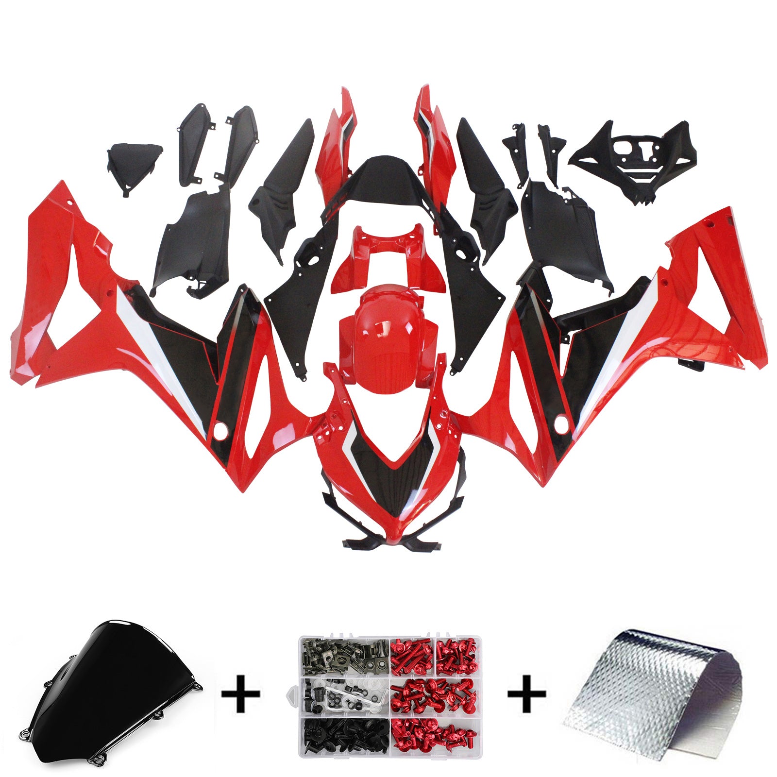 Amotopart Honda CBR650R 2021-2022 Kit Carénage Carrosserie Plastique ABS
