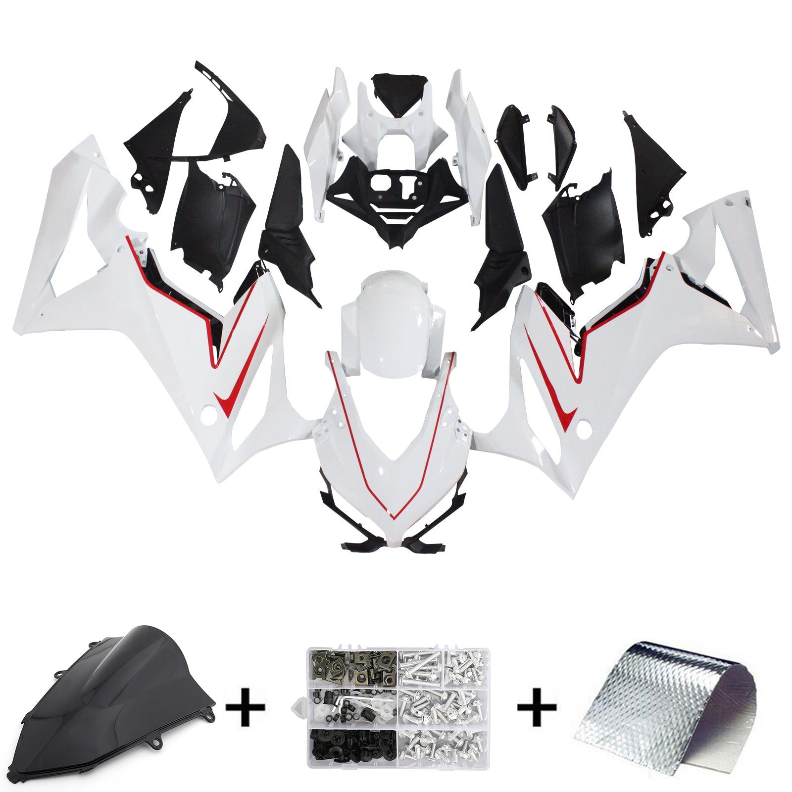 Amotopart Honda CBR650R 2021-2022 Kit Carénage Carrosserie Plastique ABS