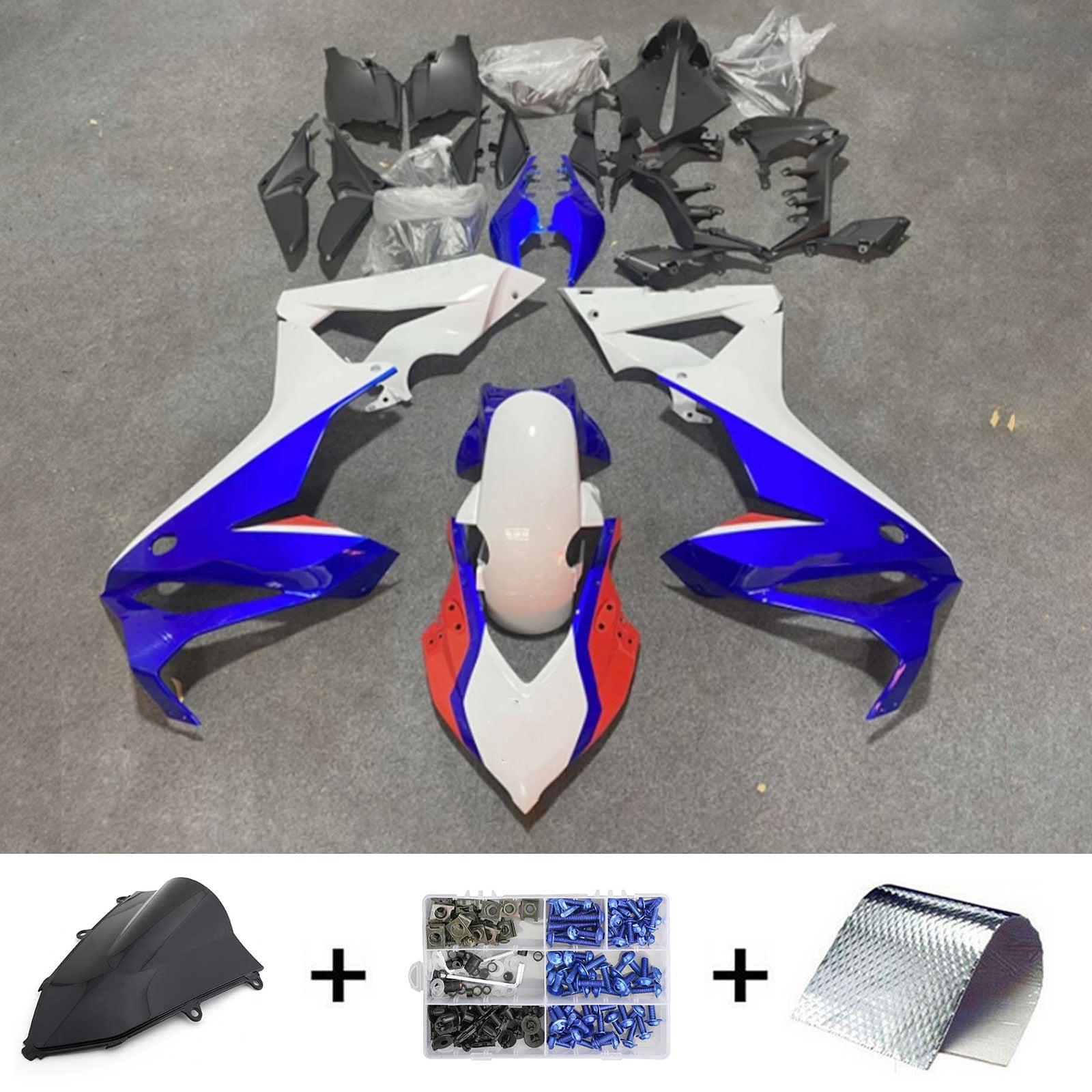 Amotopart Honda CBR650R 2021-2022 Kit Carénage Carrosserie Plastique ABS