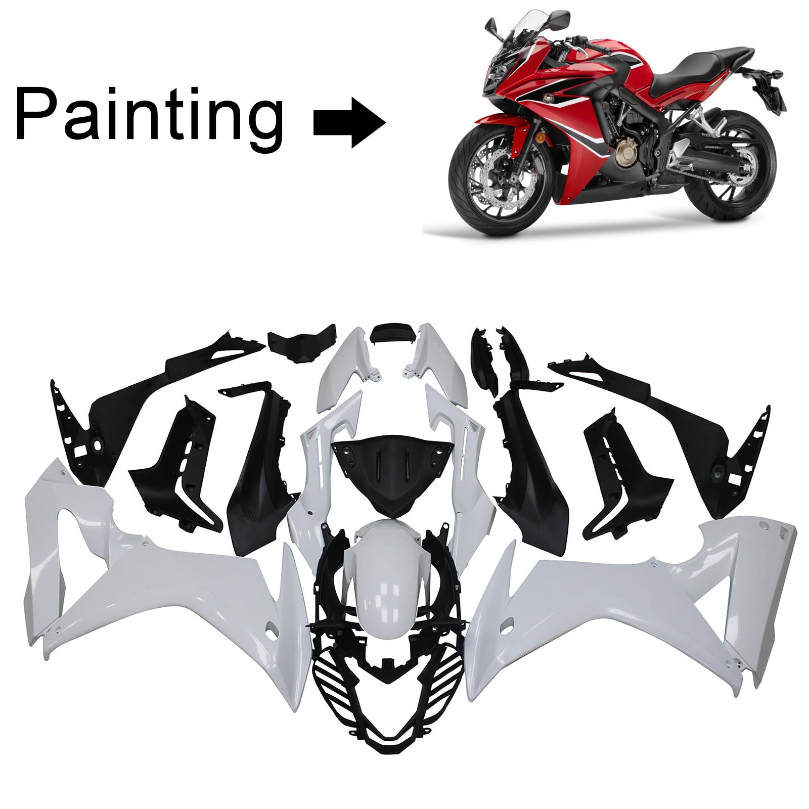 2014-2016 Honda CBR650F ABS muovinen korin ruiskutussuojasarja