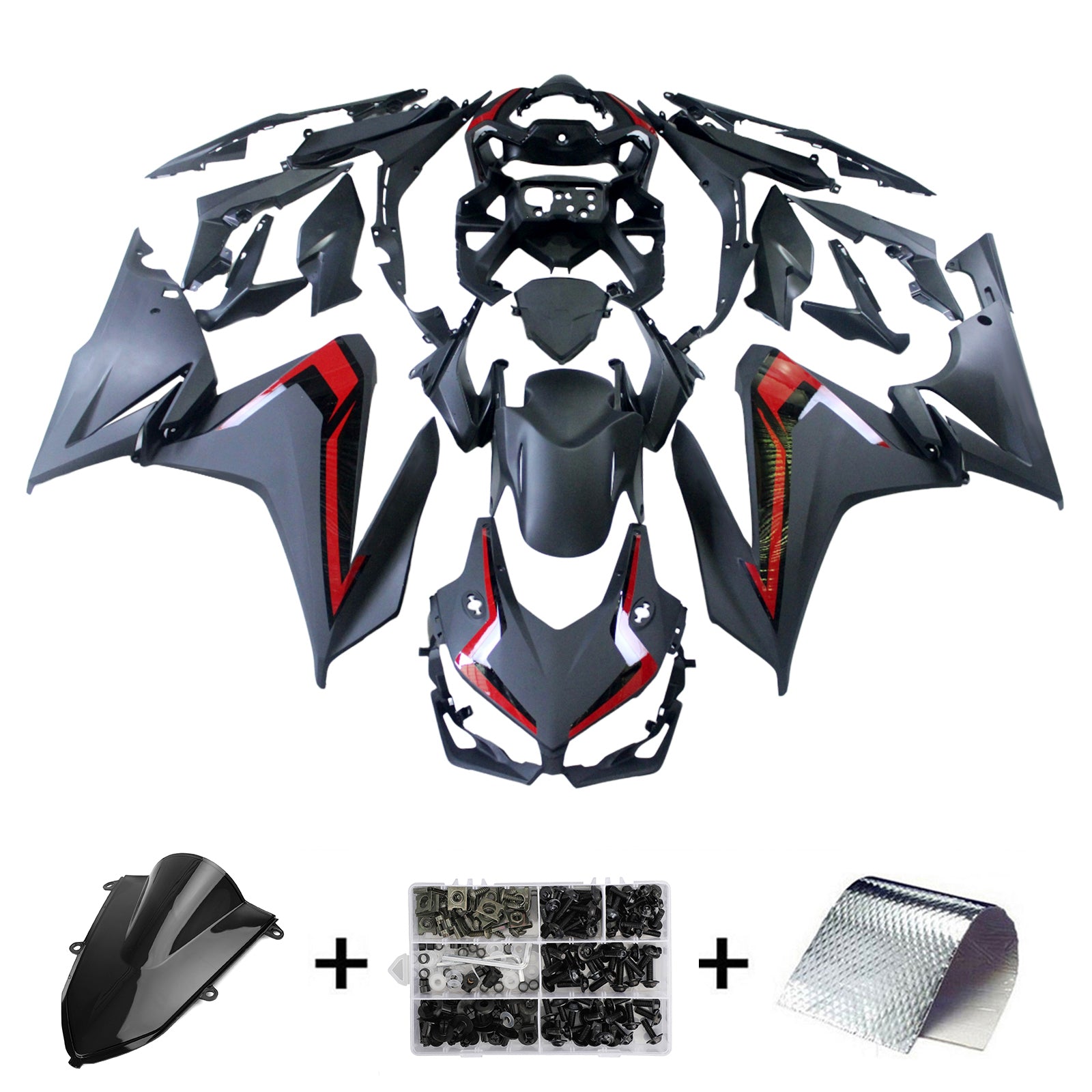 Amotopart Honda CBR500R 2019-2021 Kit Carénage Carrosserie Plastique ABS