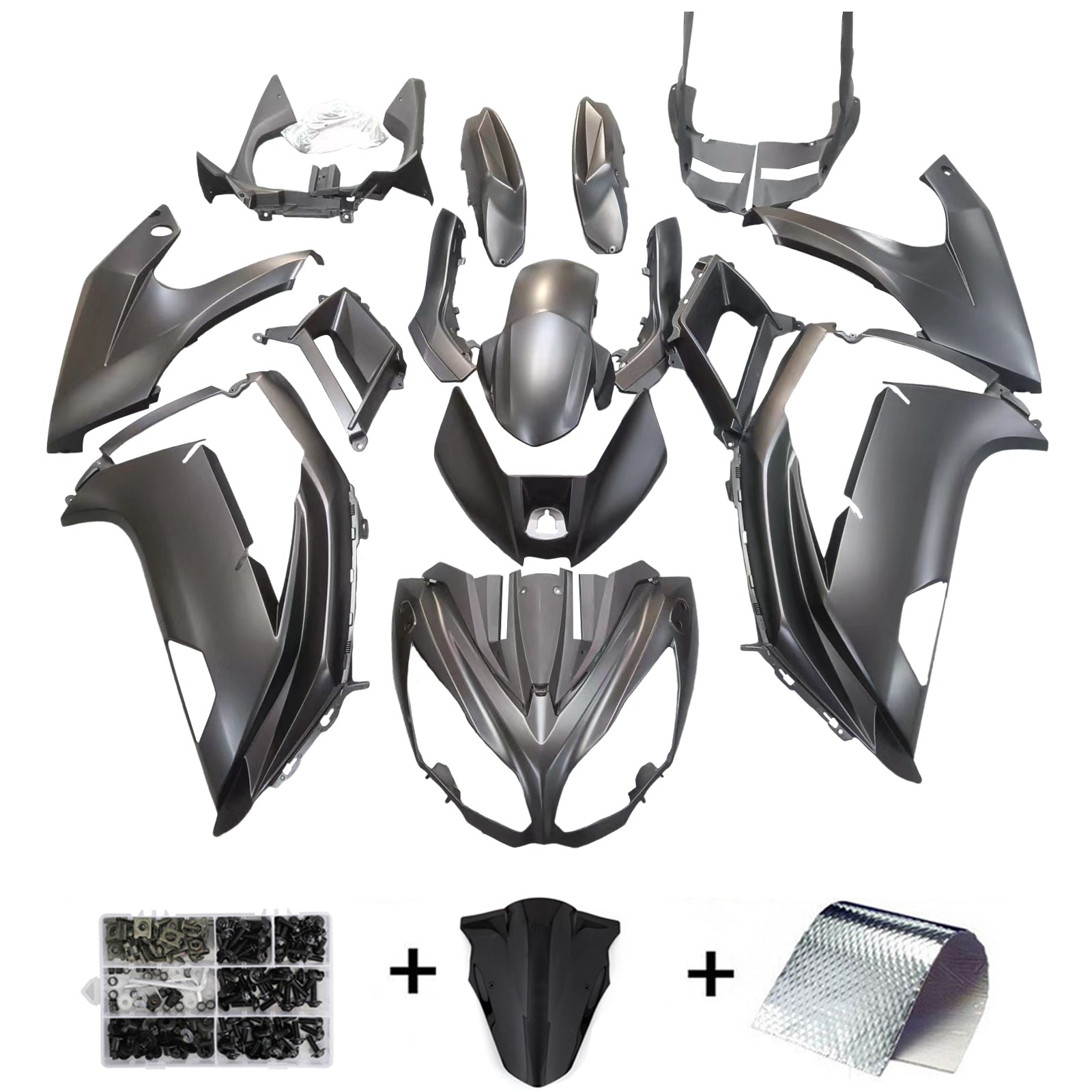 Einspritzverkleidungssatz, Karosserie aus ABS-Kunststoff für Kawasaki Zx10R 04–05