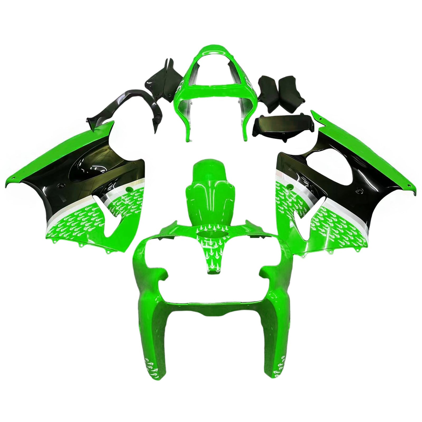Kit carena Amotopart per Kawasaki ZX6R 636 2000-2002 ZZR600 2005-2008