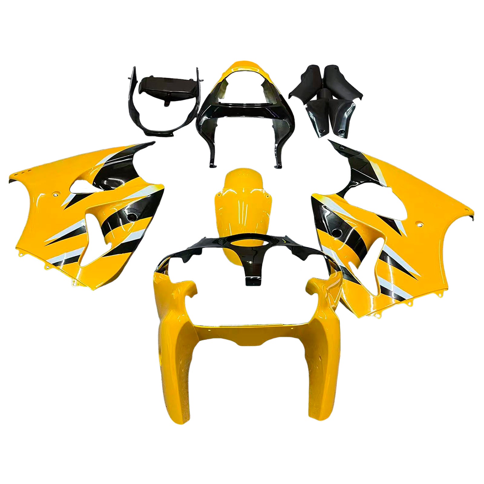 Kit de carénage Amotopart pour Kawasaki ZX6R 636 2000-2002 ZZR600 2005-2008