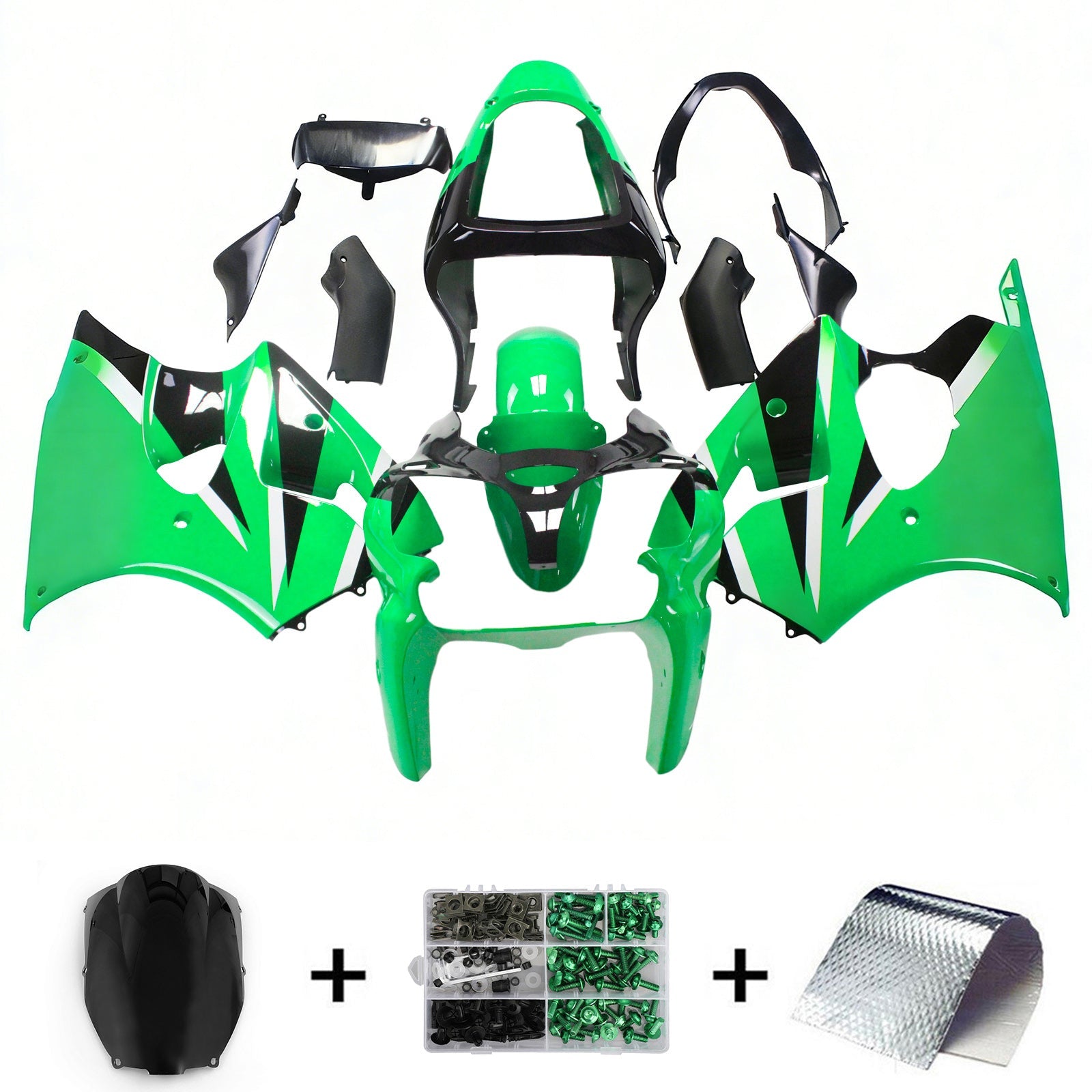 Amotopart Kuipset Voor Kawasaki ZX6R 636 2000-2002 ZZR600 2005-2008