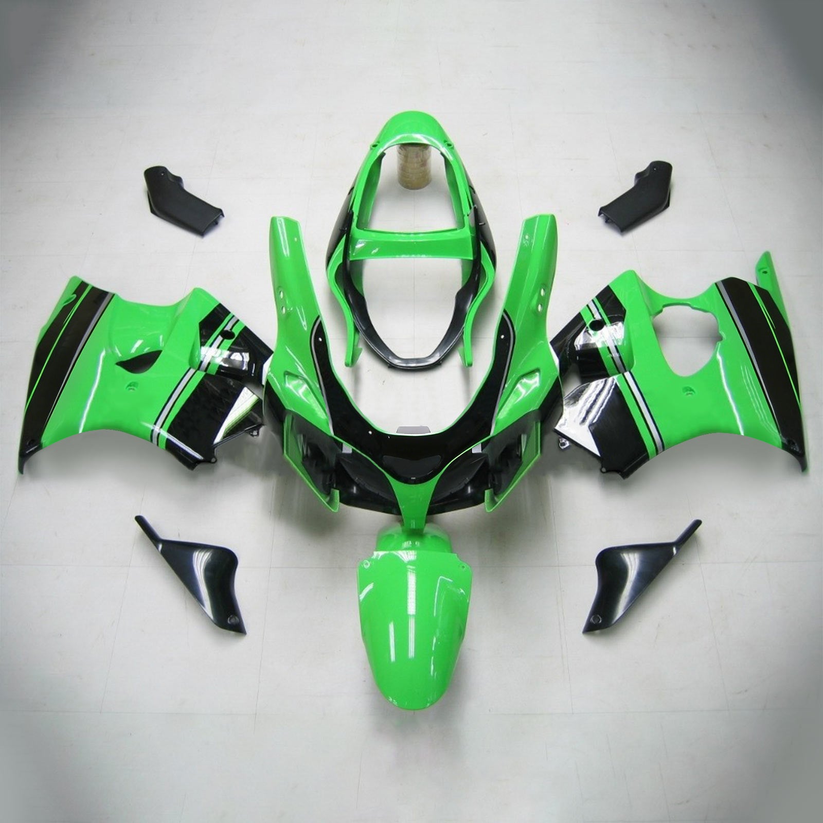 Kit de carénage Amotopart pour Kawasaki ZX6R 636 2000-2002 ZZR600 2005-2008