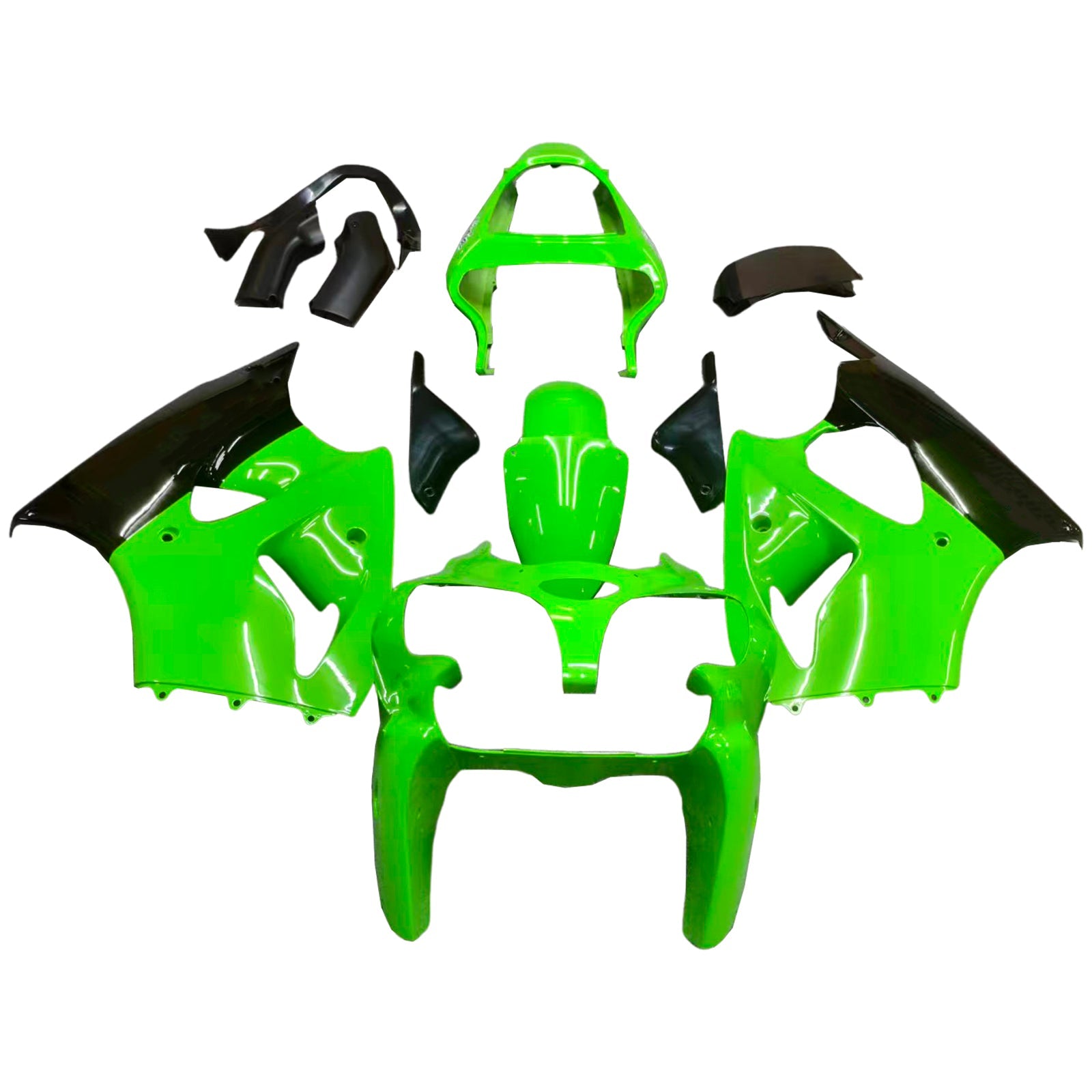 Kit de carénage Amotopart pour Kawasaki ZX6R 636 2000-2002 ZZR600 2005-2008