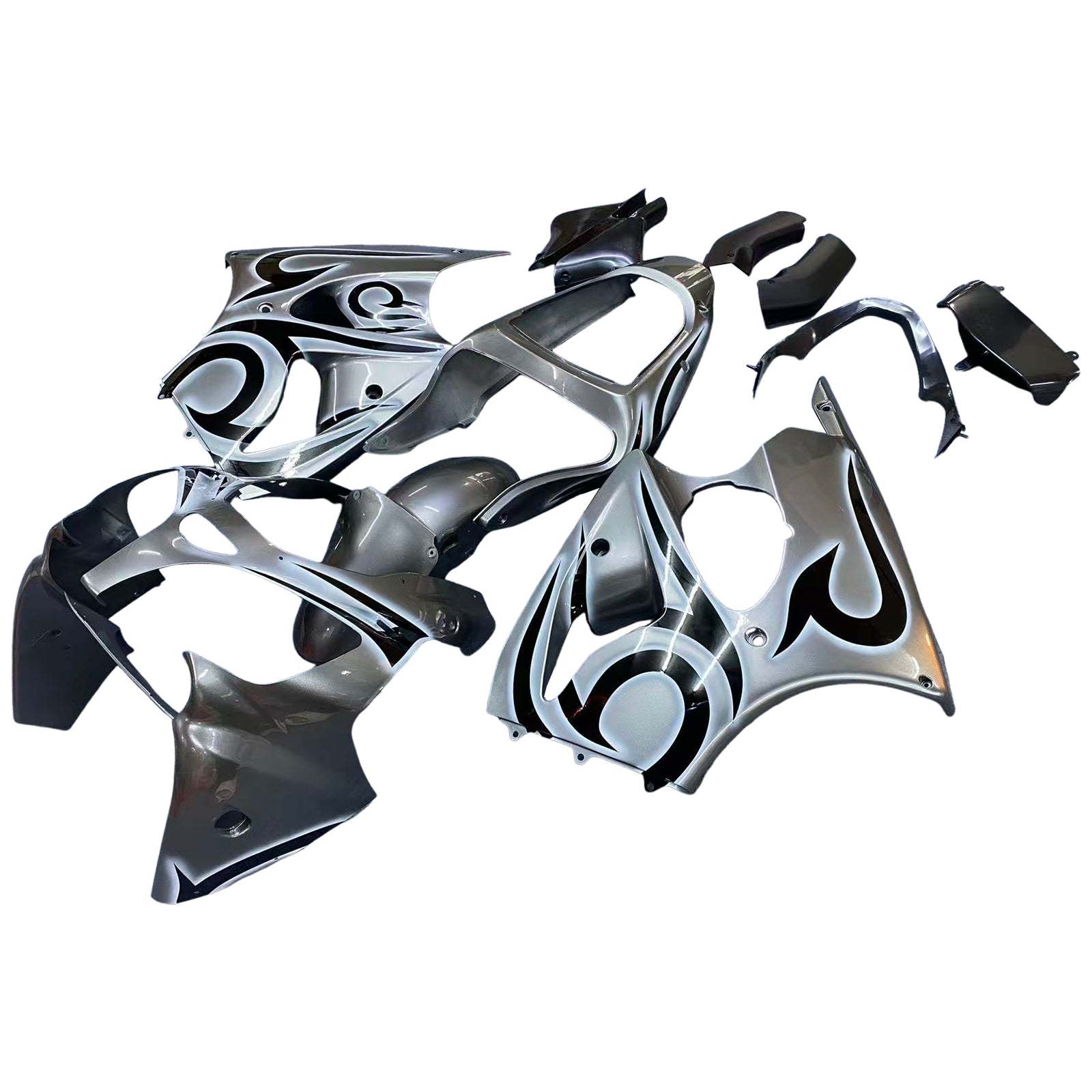 2000-2002 Kawasaki ZX6R 636 2005-2008 ZZR600 Kit de carénage d'injection carrosserie