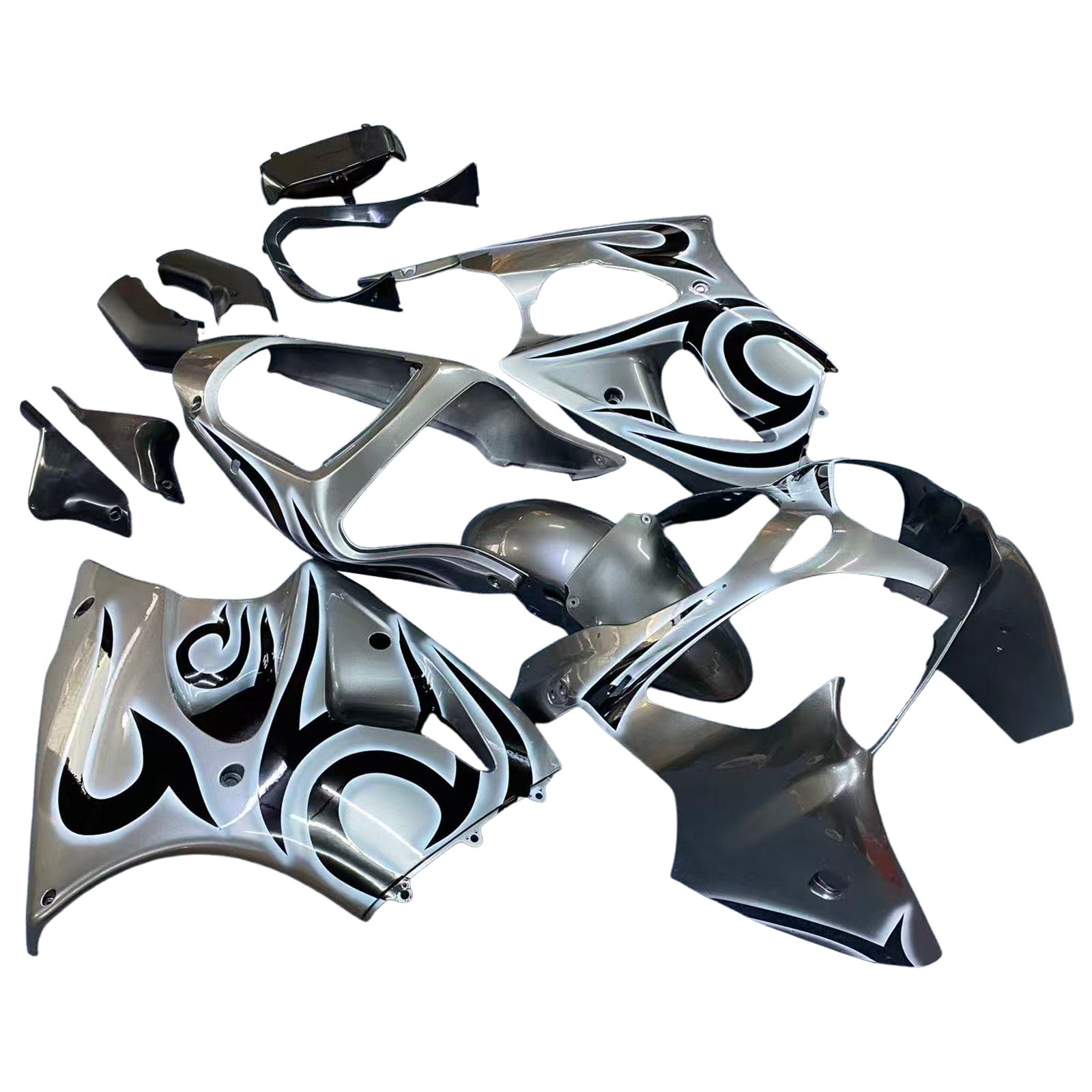 2000-2002 Kawasaki ZX6R 636 2005-2008 ZZR600 Kit de carénage d'injection carrosserie