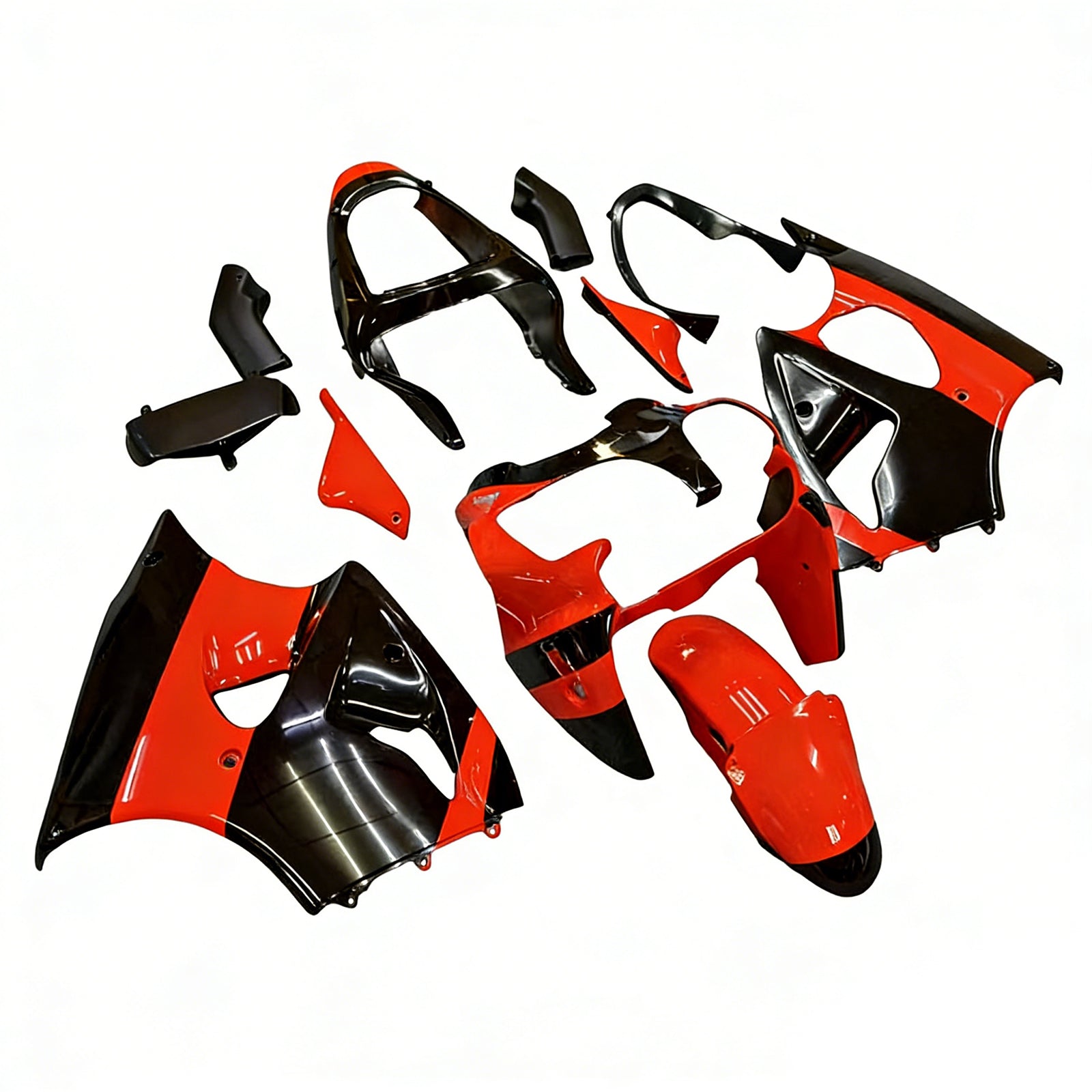 2000-2002 Kawasaki ZX6R 636, 2005-2008 ZZR600 päällirakenteen ruiskutussuojasarja