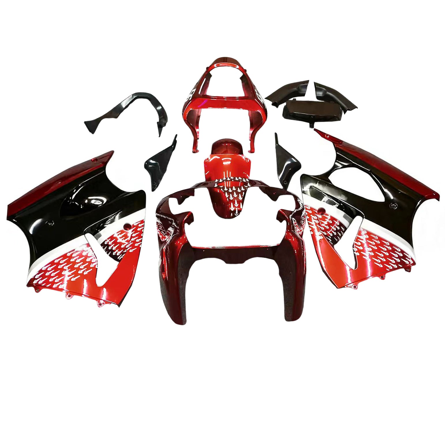 2000-2002 Kawasaki ZX6R 636 2005-2008 ZZR600 Kit de carénage d'injection carrosserie