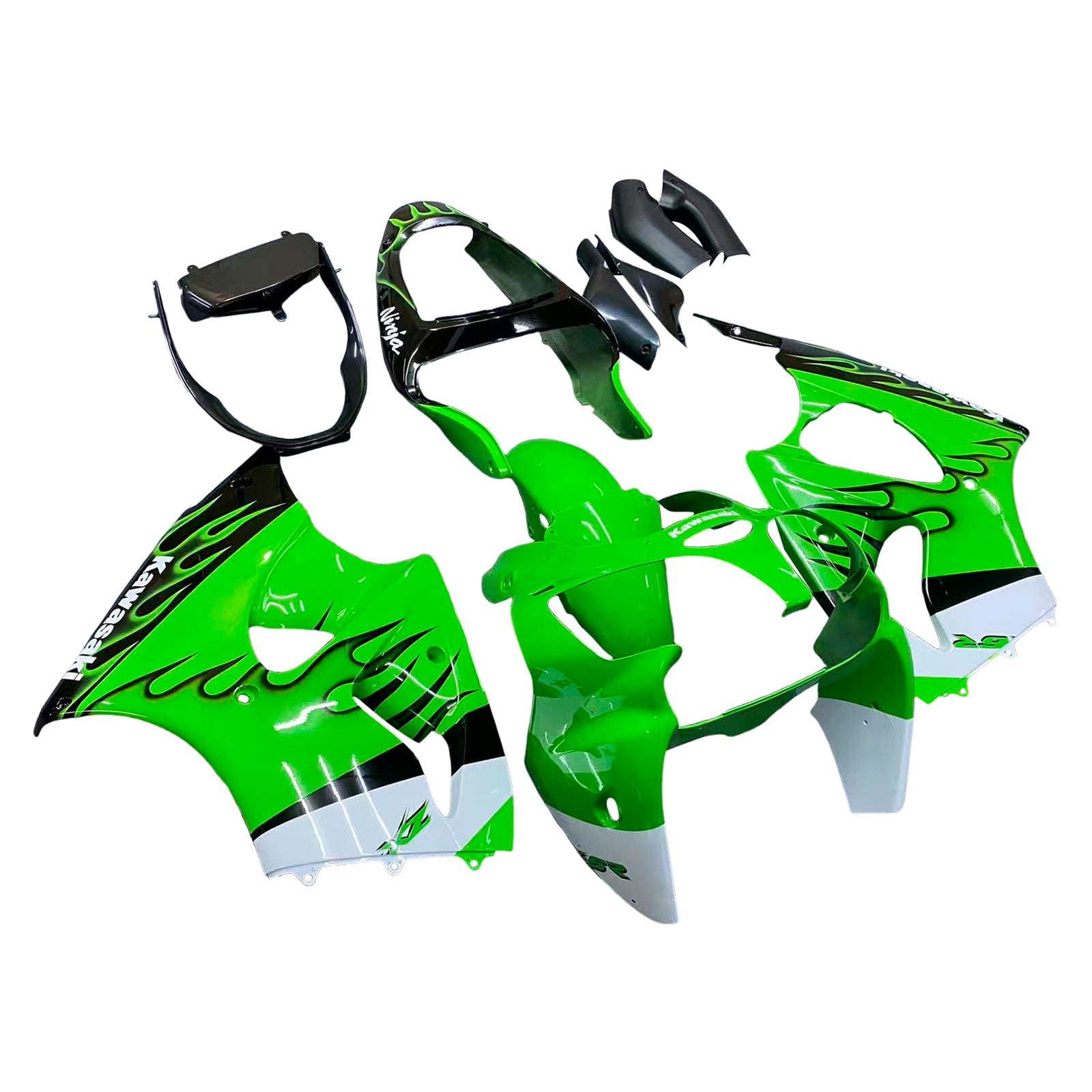 2000-2002 Kawasaki ZX6R 636 2005-2008 ZZR600 Kit de carénage d'injection carrosserie