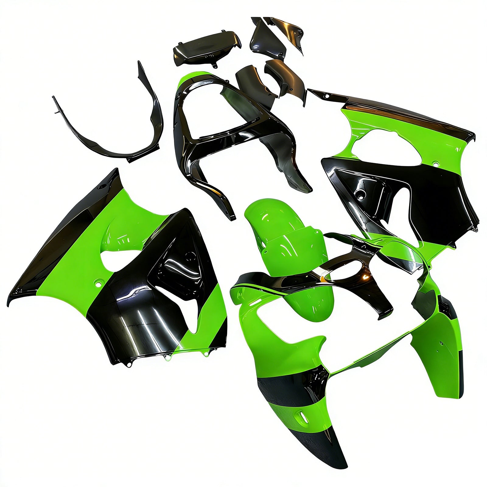 2000-2002 Kawasaki ZX6R 636 2005-2008 ZZR600 Kit de carénage d'injection carrosserie
