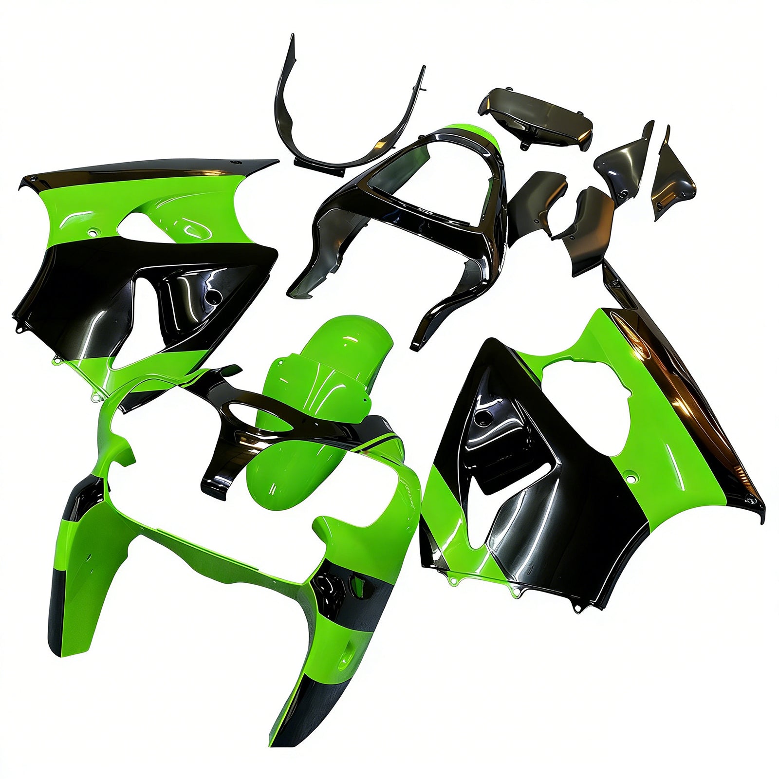 2000-2002 Kawasaki ZX6R 636 2005-2008 ZZR600 Kit de carénage d'injection carrosserie