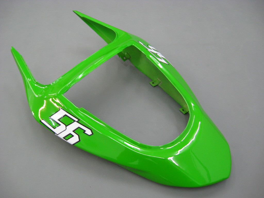 Carénages Amotopart 2003-2004 Kawasaki ZX6R 636 Vert Noir No.56 ELF Générique