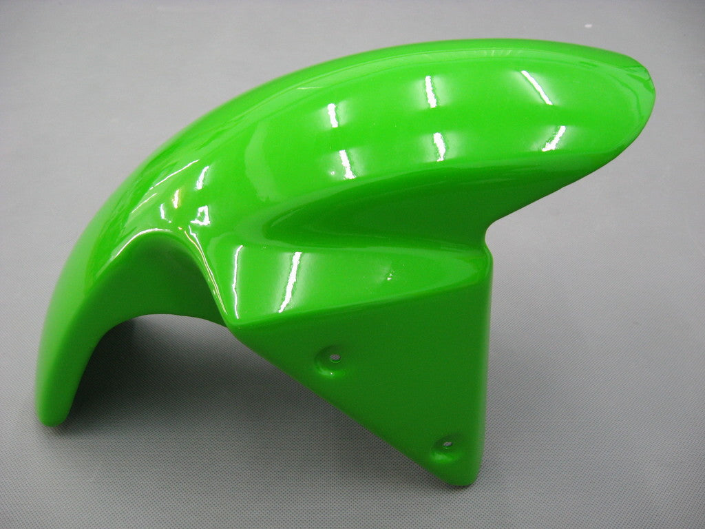 Carénages Amotopart 2003-2004 Kawasaki ZX6R 636 Vert Noir No.56 ELF Générique