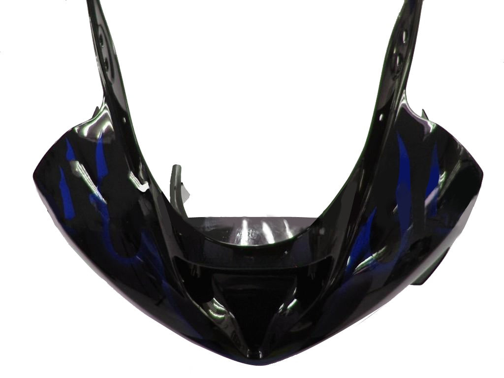 Owiewki Amotopart 2003-2004 Kawasaki ZX6R 636 Black & Blue Flame Ninja Generic