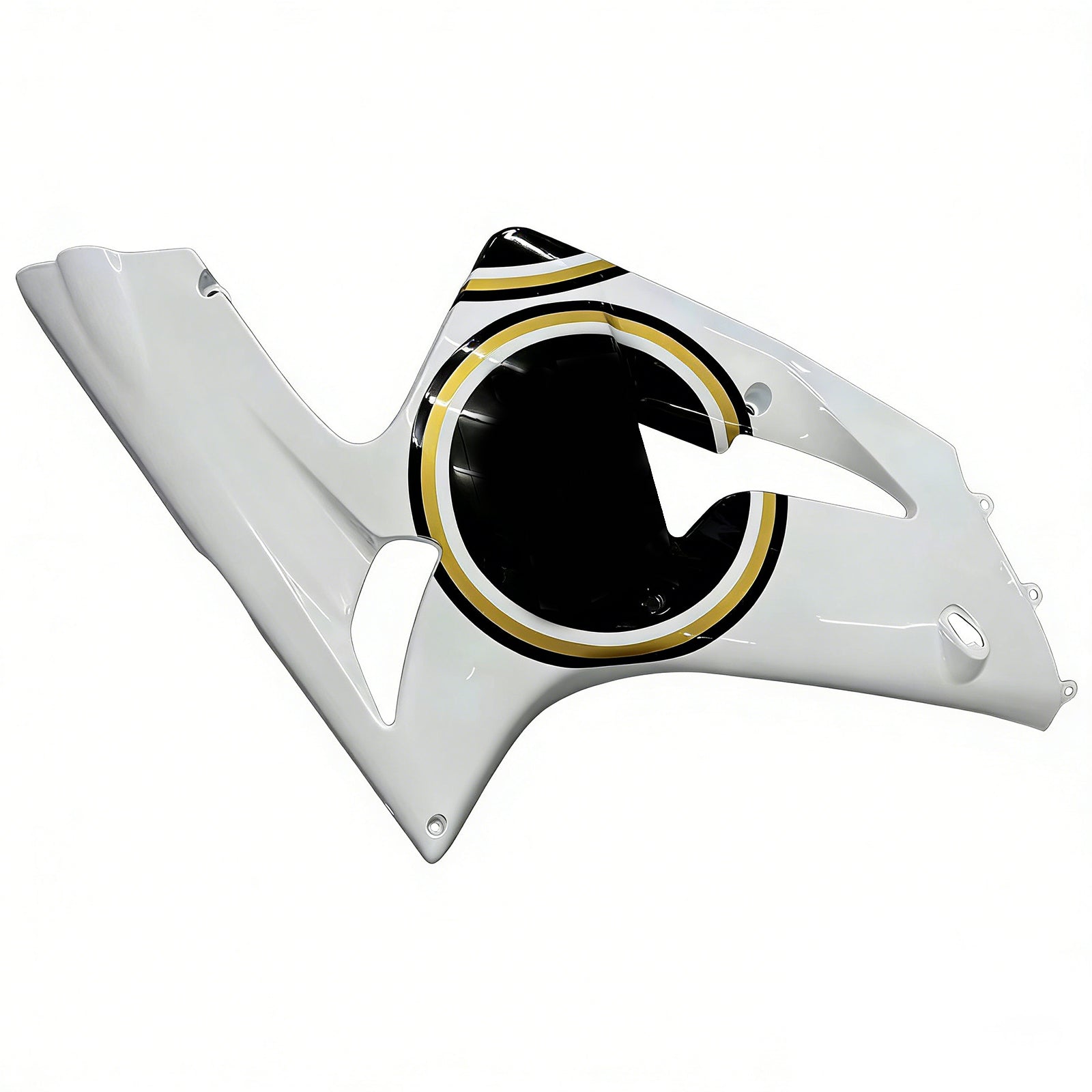 Amotopart stroomlijnkappen 2003-2004 Kawasaki ZX6R 636 wit zwart Lucky Strike generiek