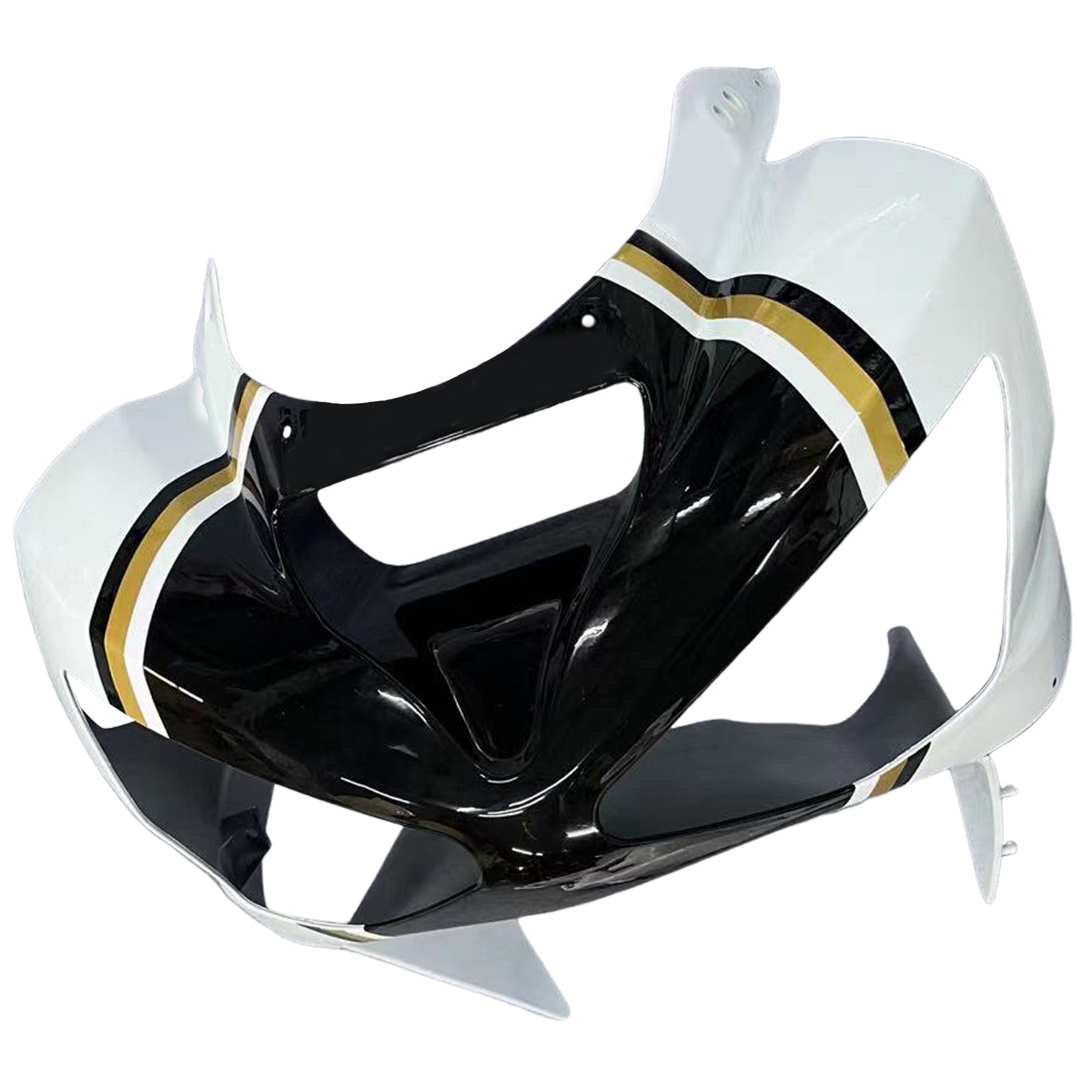 Amotopart stroomlijnkappen 2003-2004 Kawasaki ZX6R 636 wit zwart Lucky Strike generiek