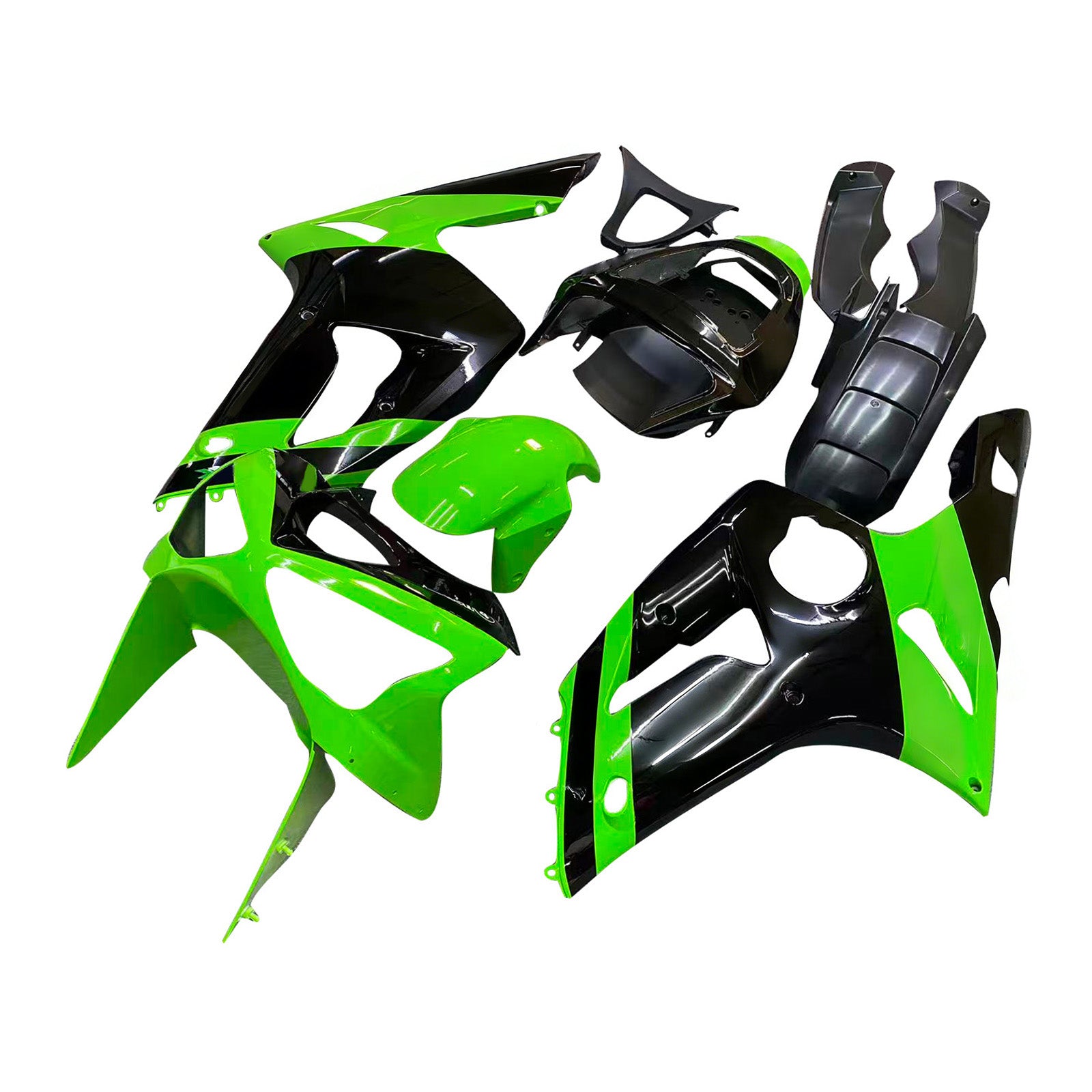 2003-2004 kawasaki zx6r injection de camen kit de carrosserie en plastique